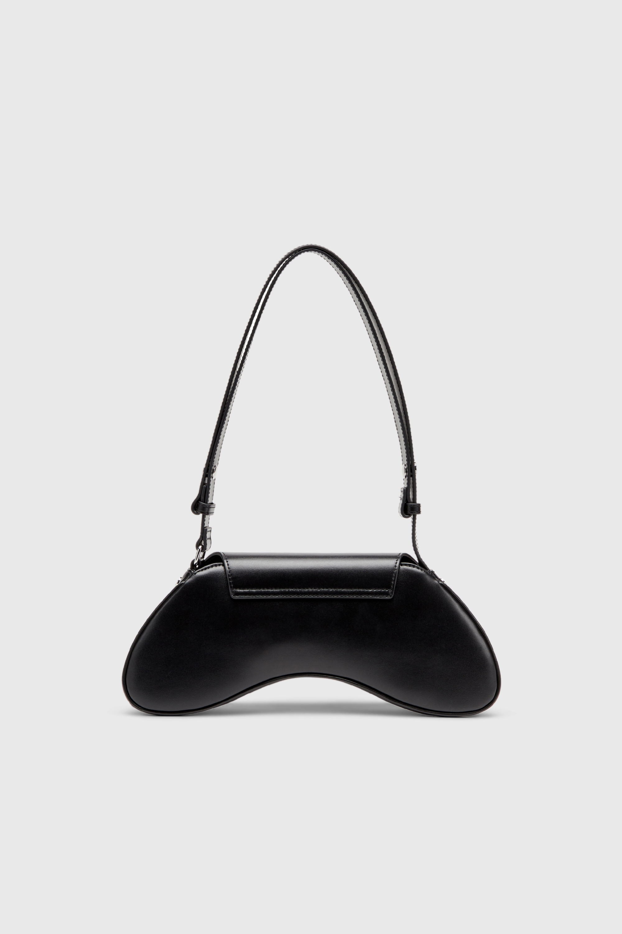 Diesel - PLAY CROSSBODY, Play-Bandolera de cuero semibrillante Mujer in Negro - 3