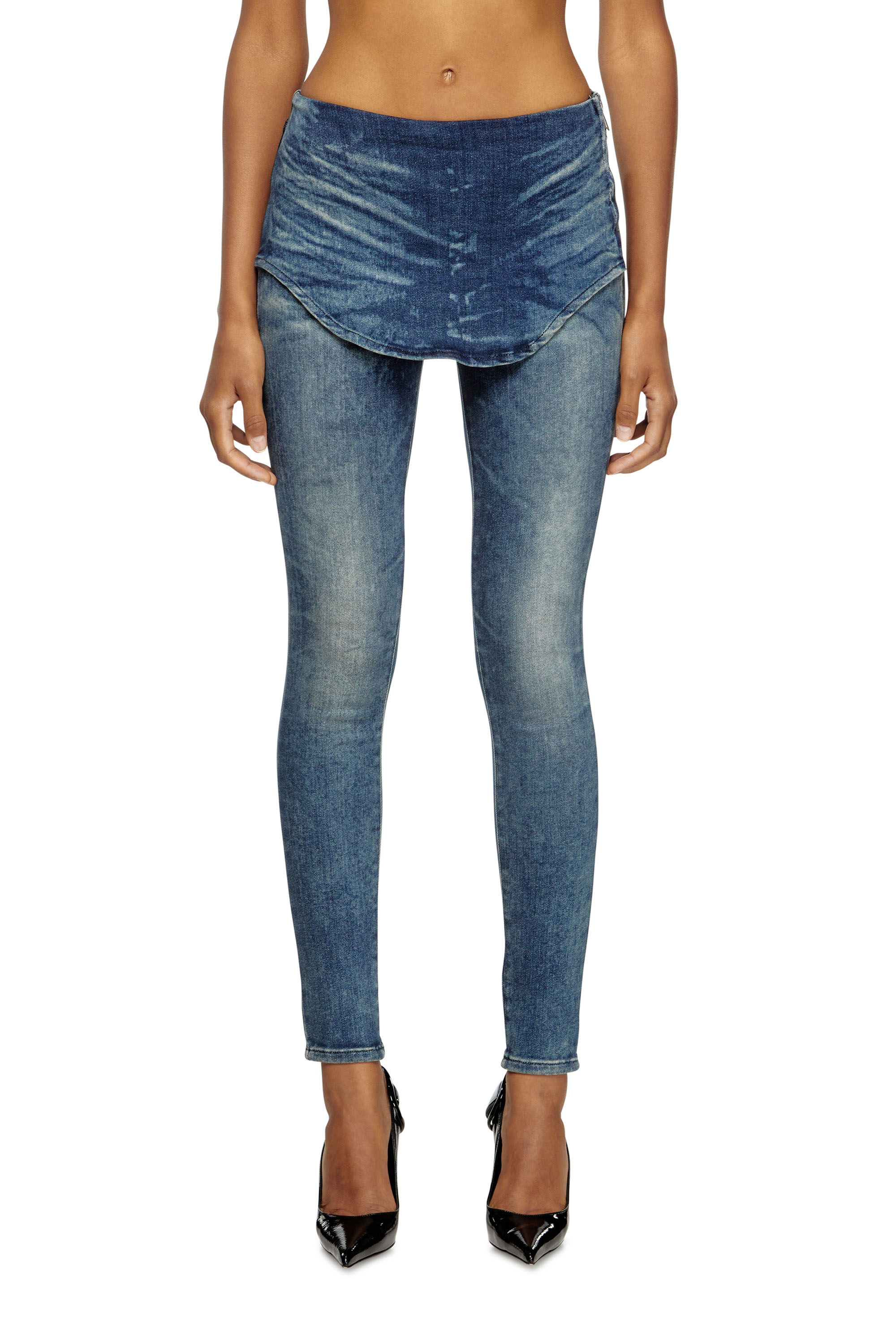 Diesel - Woman's Slim Jeans D-Gnol 09M95, Medium blue - 2