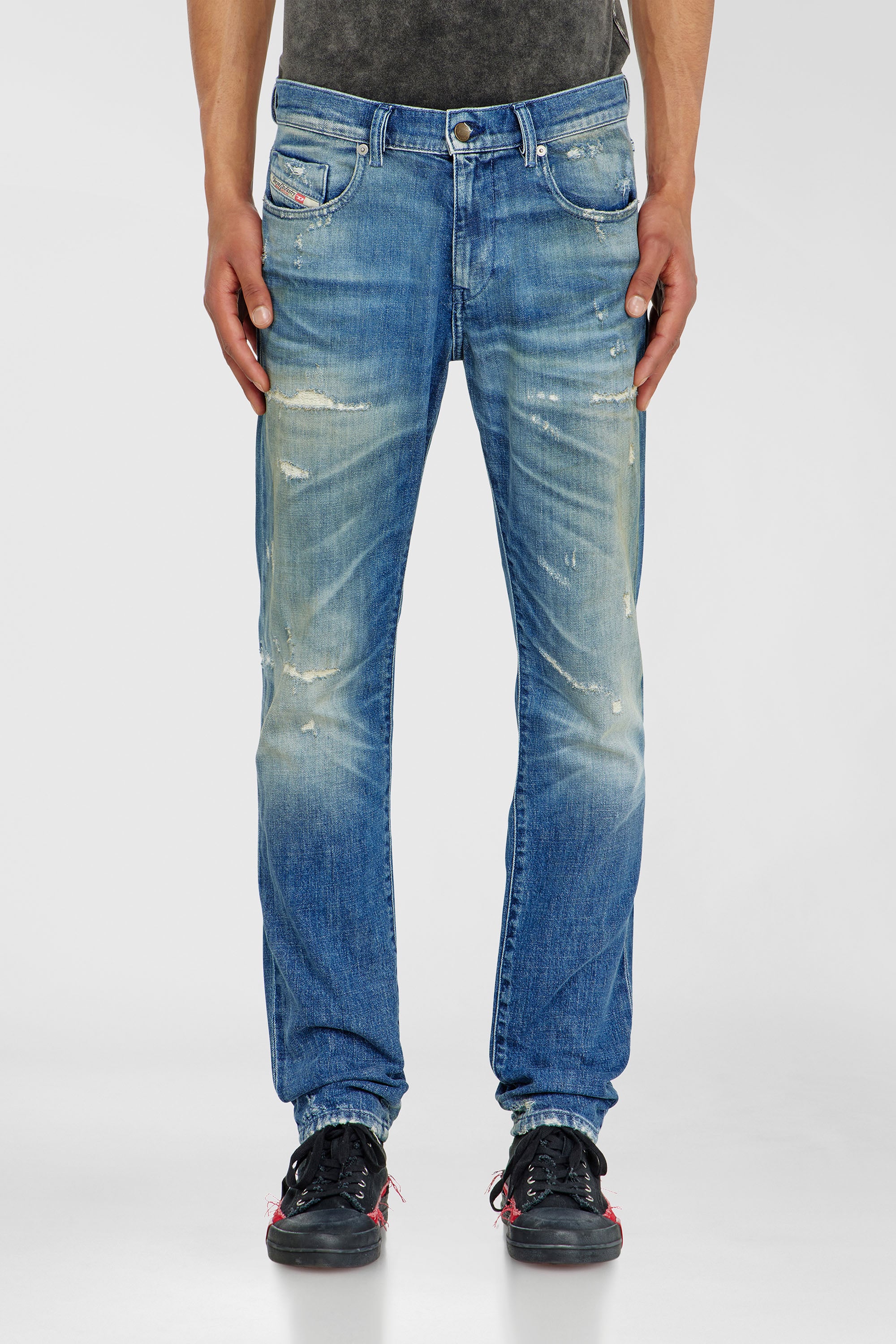 Diesel - Slim Jeans 2019 D-Strukt 007EN Hombre, Azul medio - 4