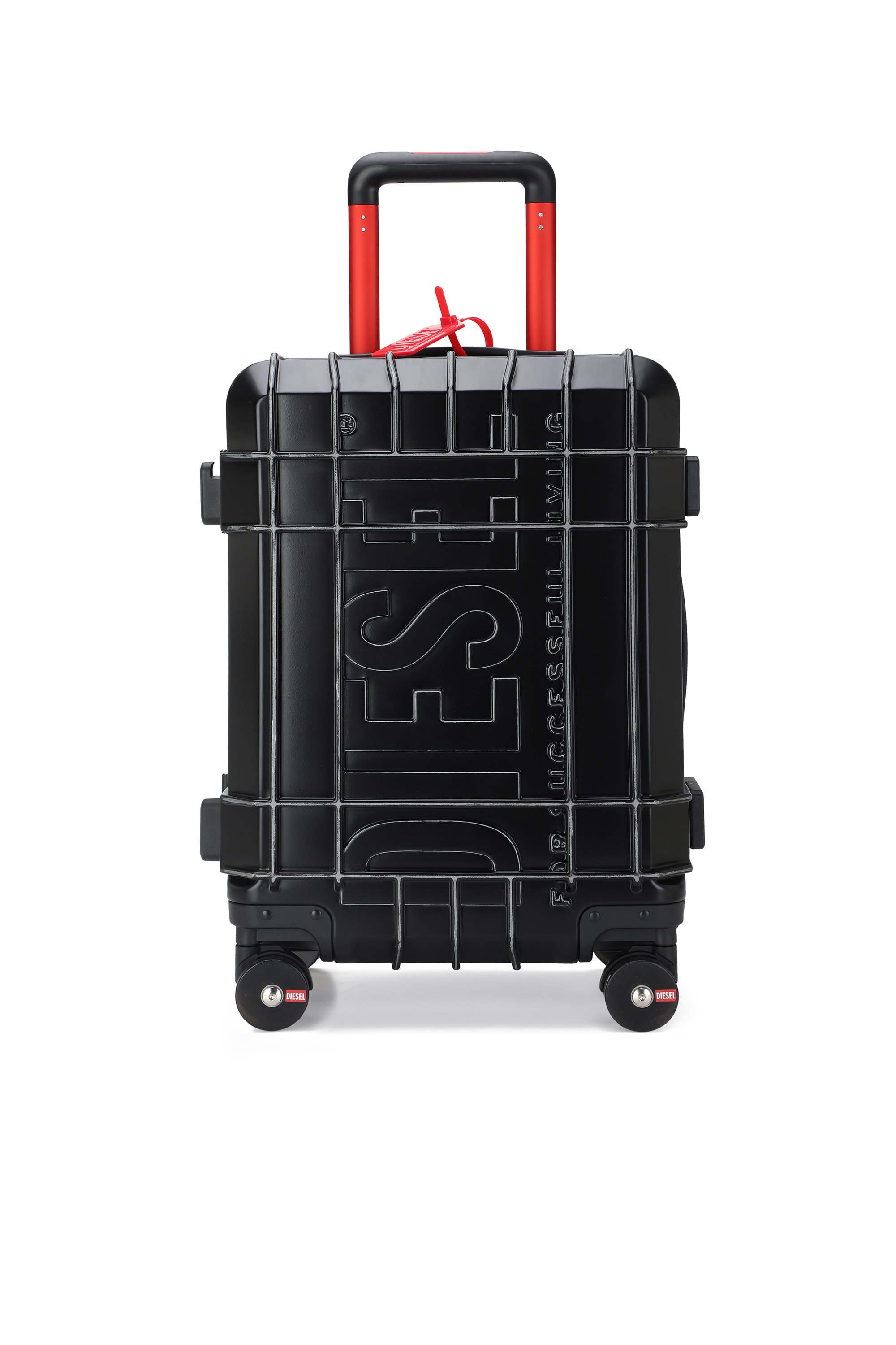 Diesel - DIESEL PC STRONG IMAGE TROLLEY- DSL003, Unisex's Rugged carry‑on suitcase 20" in Black - 1