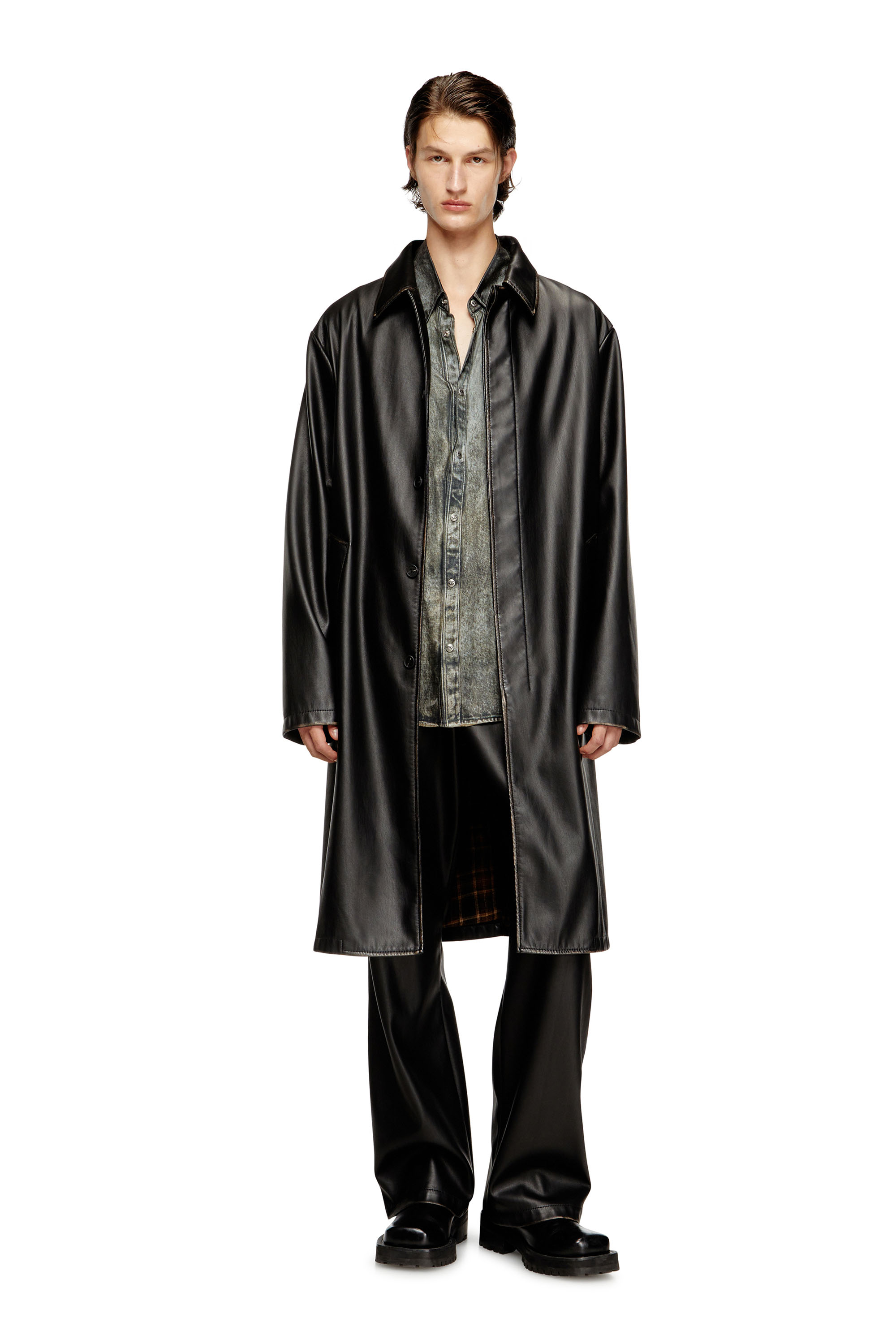 Diesel - P-RIVERS, Pantalon en tissu technique traité Homme in Noir - 2
