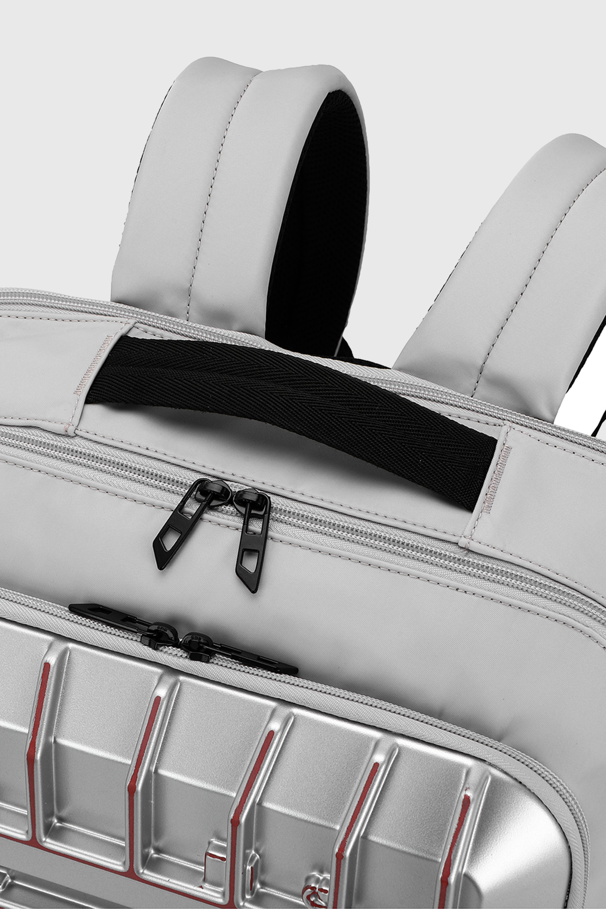 Diesel - DIESEL PC STRONG IMAGE BACKPACK- DSB005, Unisex's Rugged travel backpack in Silver - 4