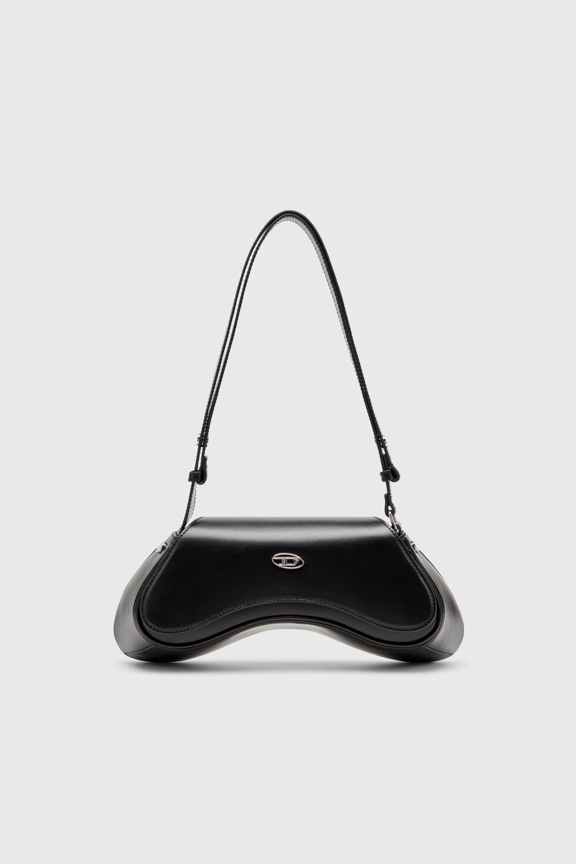 Diesel - PLAY CROSSBODY, Play-Bandolera de cuero semibrillante Mujer in Negro - 2