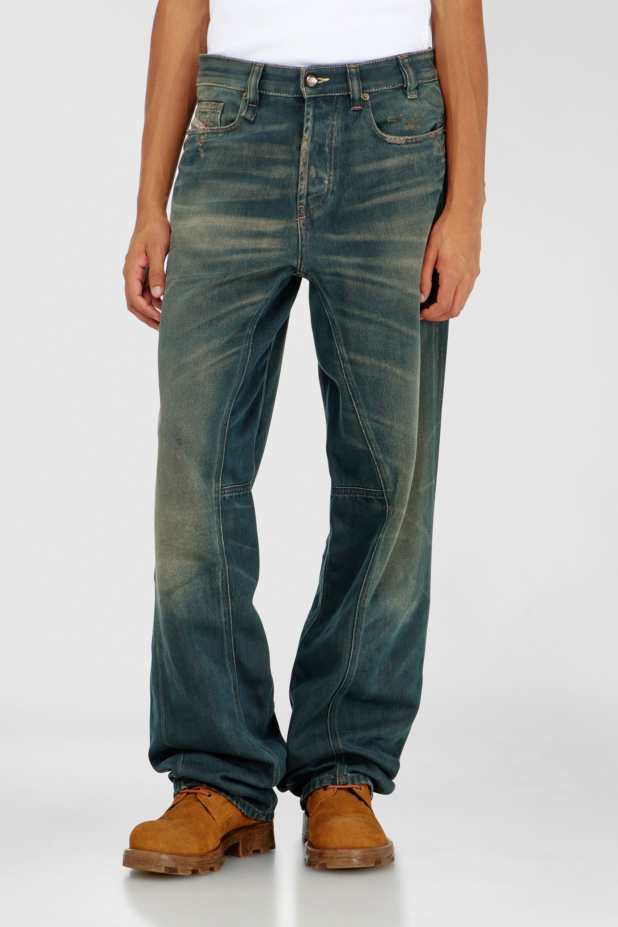 Diesel - Male's Relaxed Jeans 2001 D-Macro 09P85, Dark Blue - 2