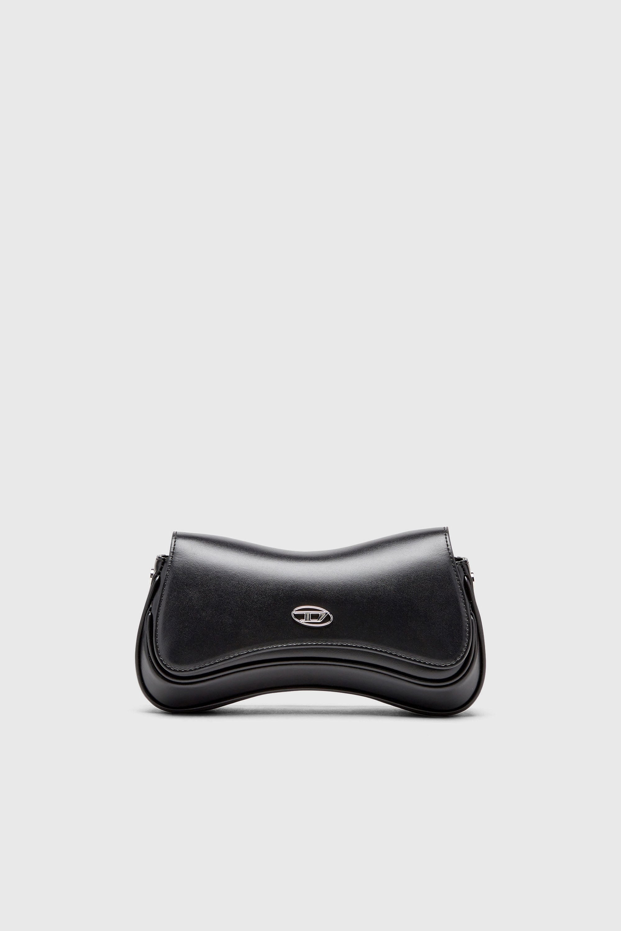 Diesel - PLAY CLUTCH, Play-Bolso de hombro de cuero semibrillante Mujer in Negro - 2