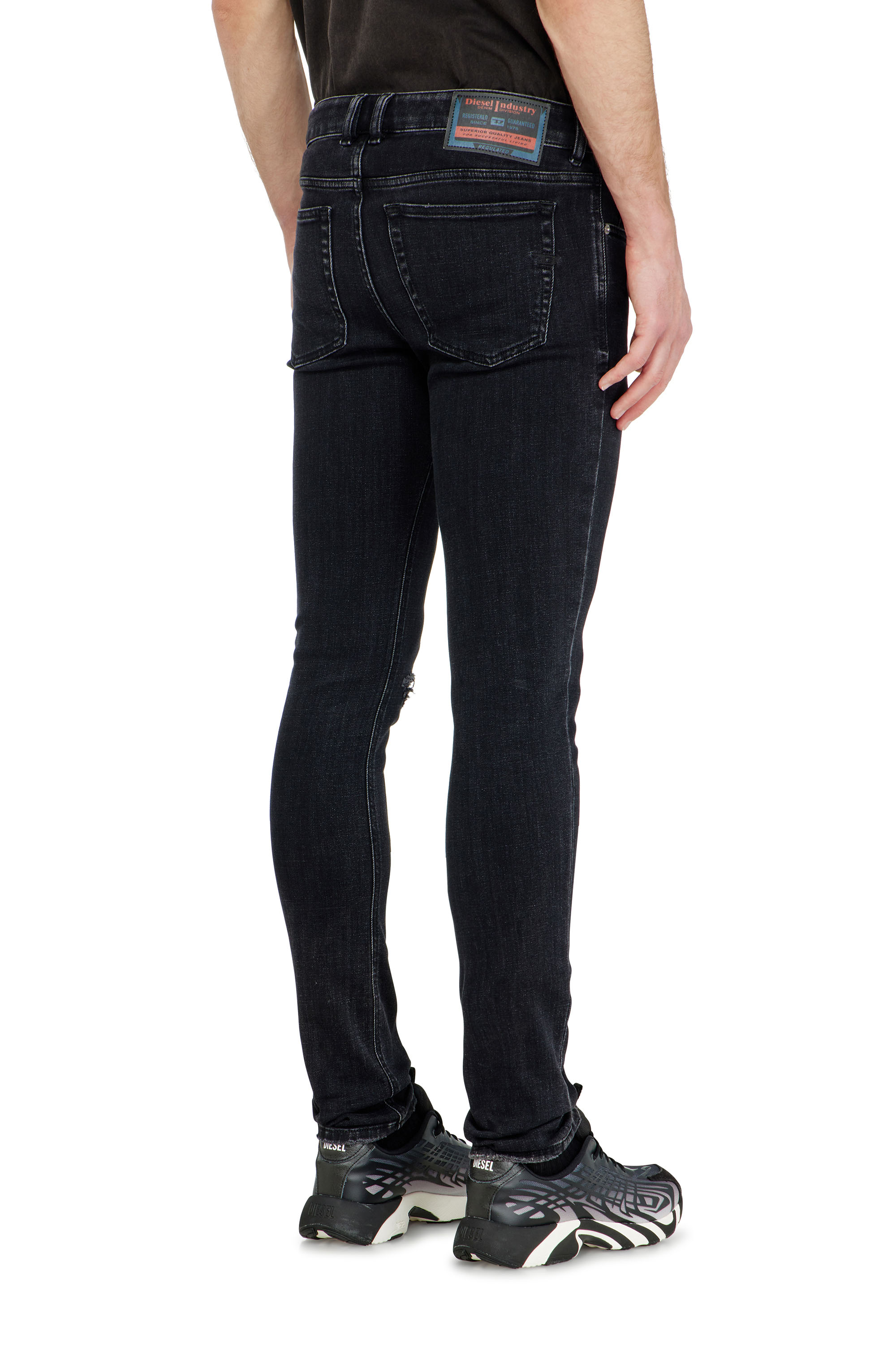 Diesel - Male's Skinny Jeans 1979 Sleenker 09P74, Black/Dark Grey - 5