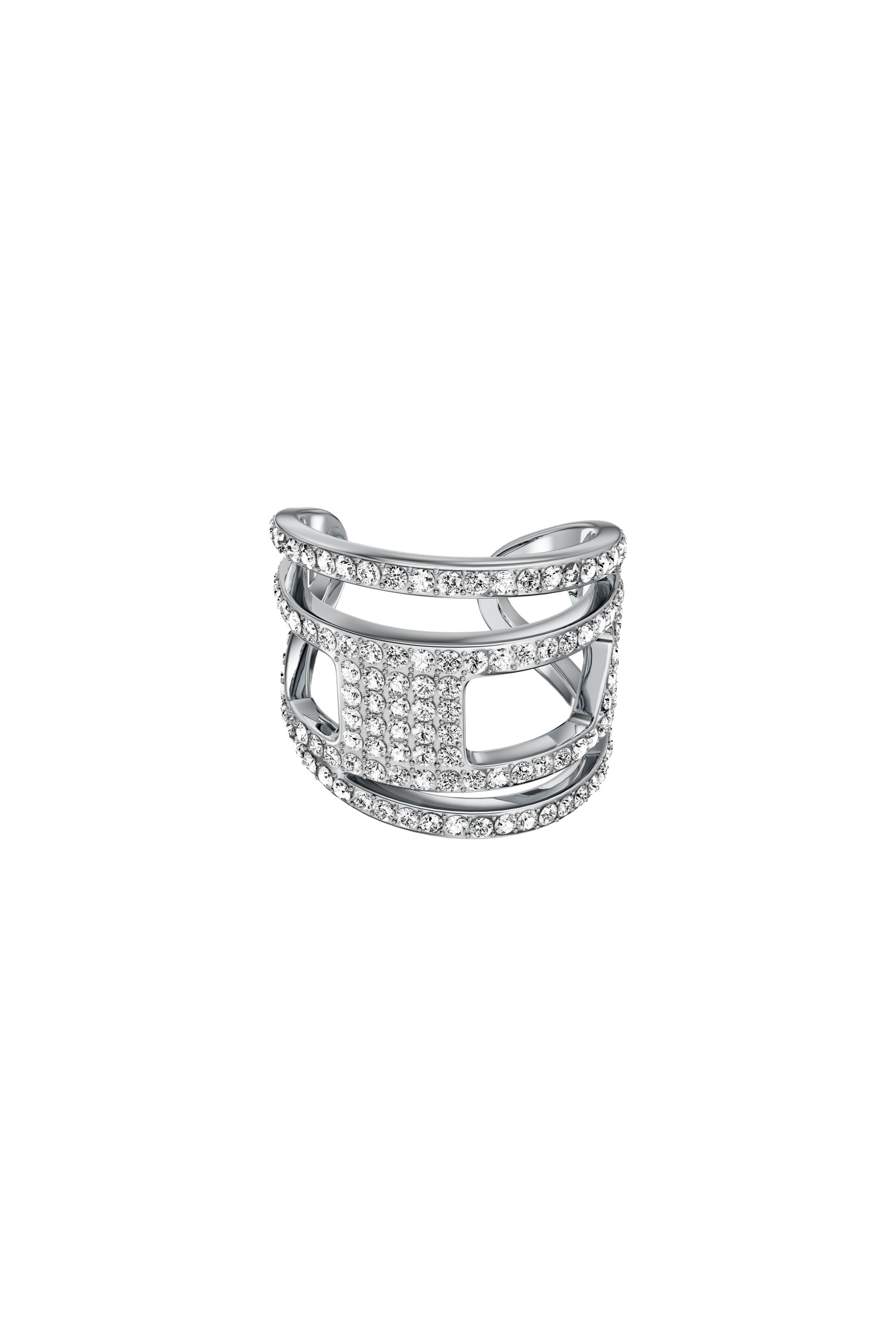 Diesel - DX1705040 JEWELLERY, Anillo D band de acero inoxidable con brillo Unisex in Plateado - 3