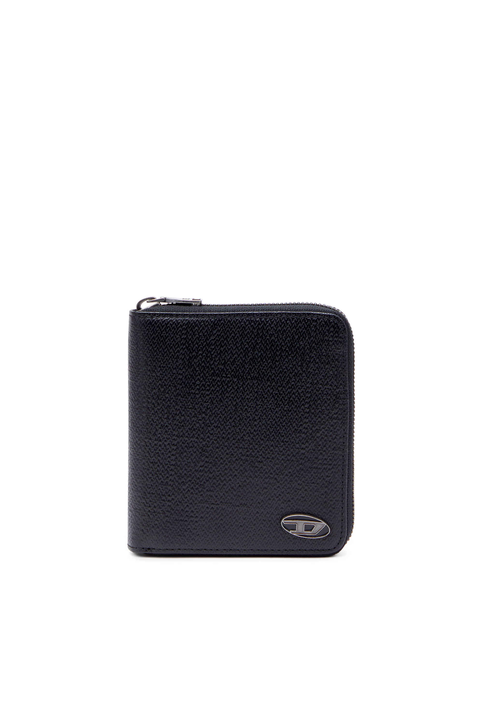 BI-FOLD COIN ZIP M Man: Zip wallet in textured leather | Diesel