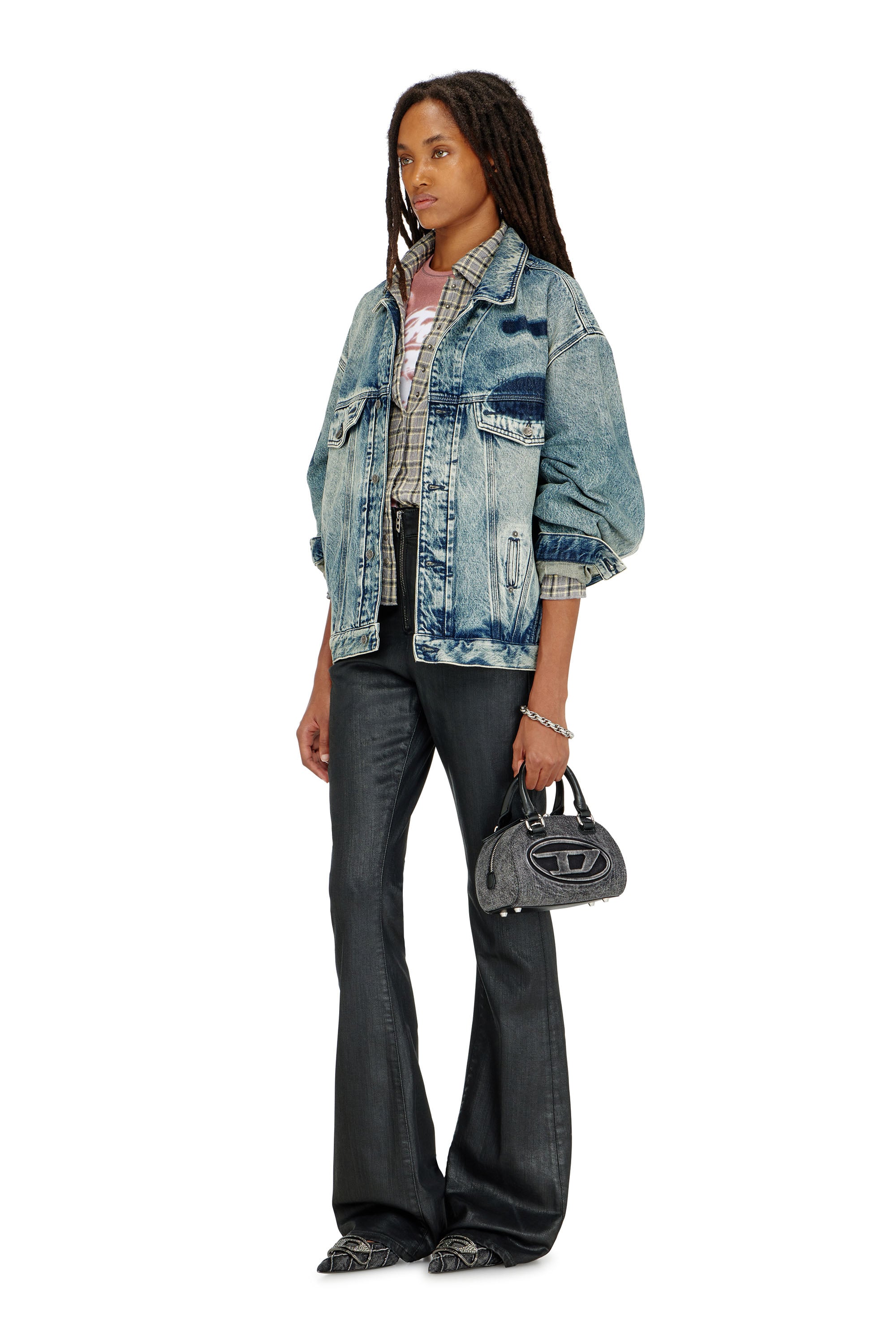Diesel - Woman's Bootcut Jeans 1973 D-Partt 09P78, Black/Dark grey - 1