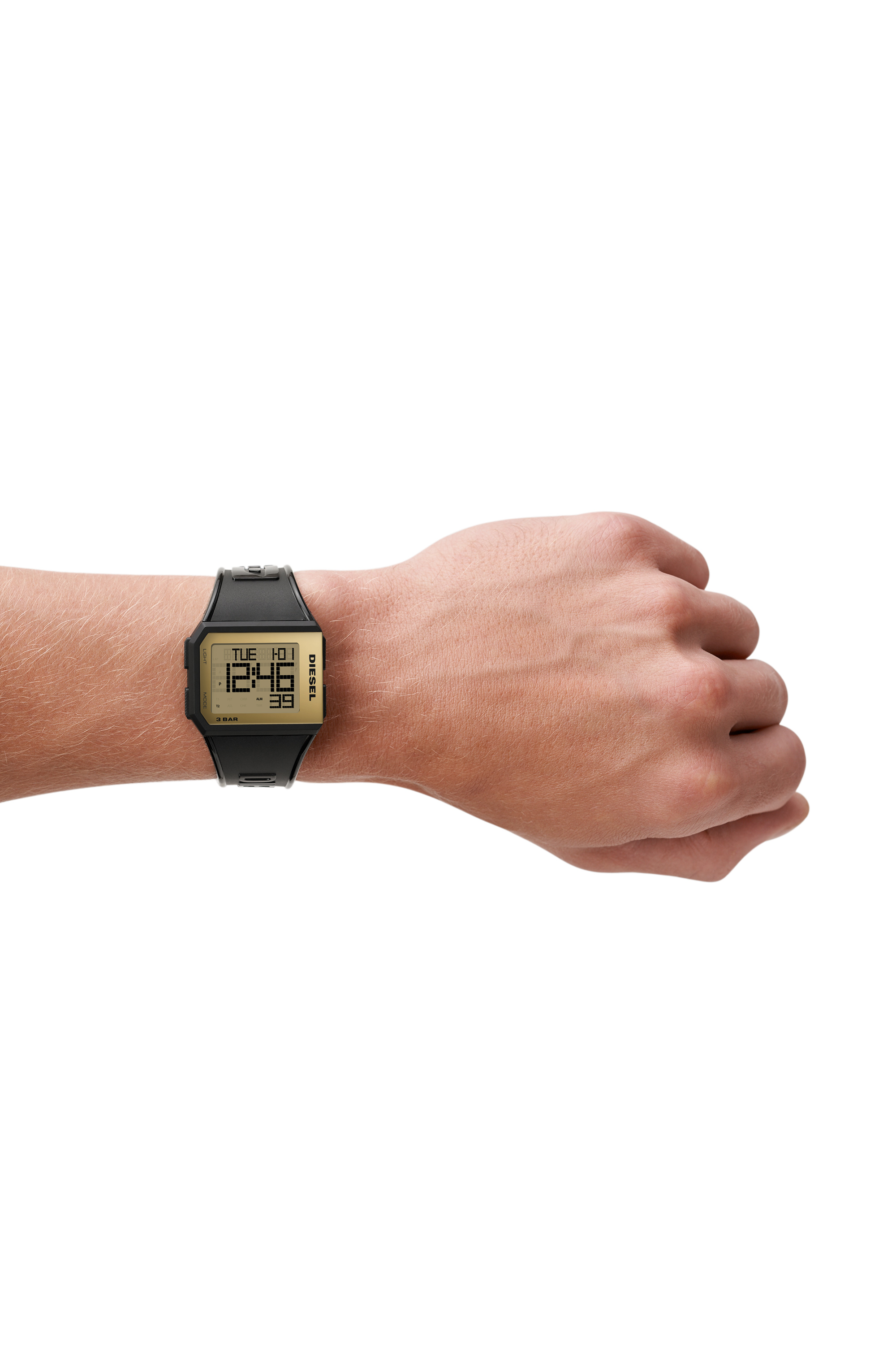 Diesel - DZ1943, Reloj Chopped digital en tono negro y dorado Unisex in Negro - 4