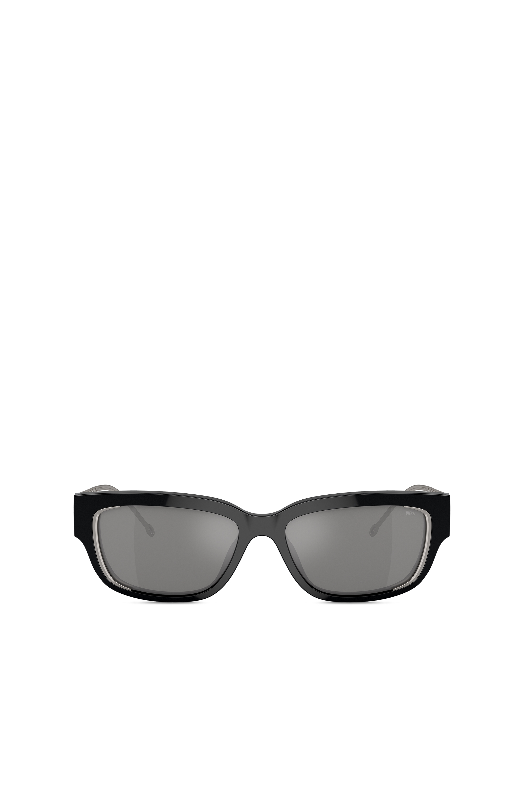 Diesel - 0DL2002 SIZE 56, Lunettes de soleil rectangulaires Mixte in Noir - 1