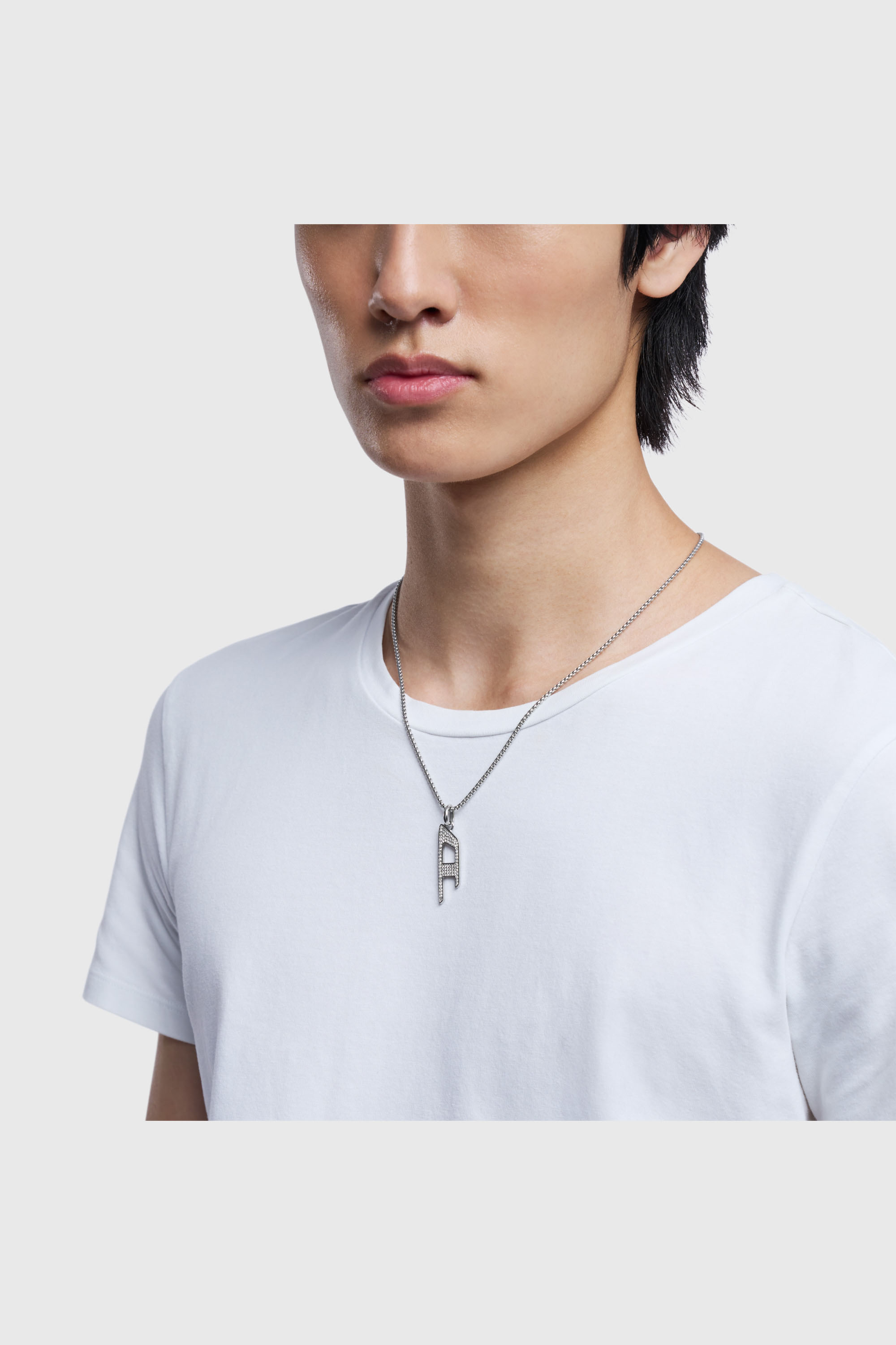 Diesel - DX1624040 JEWELLERY, Collar con colgante brillante de acero inoxidable Unisex in Plateado - 4