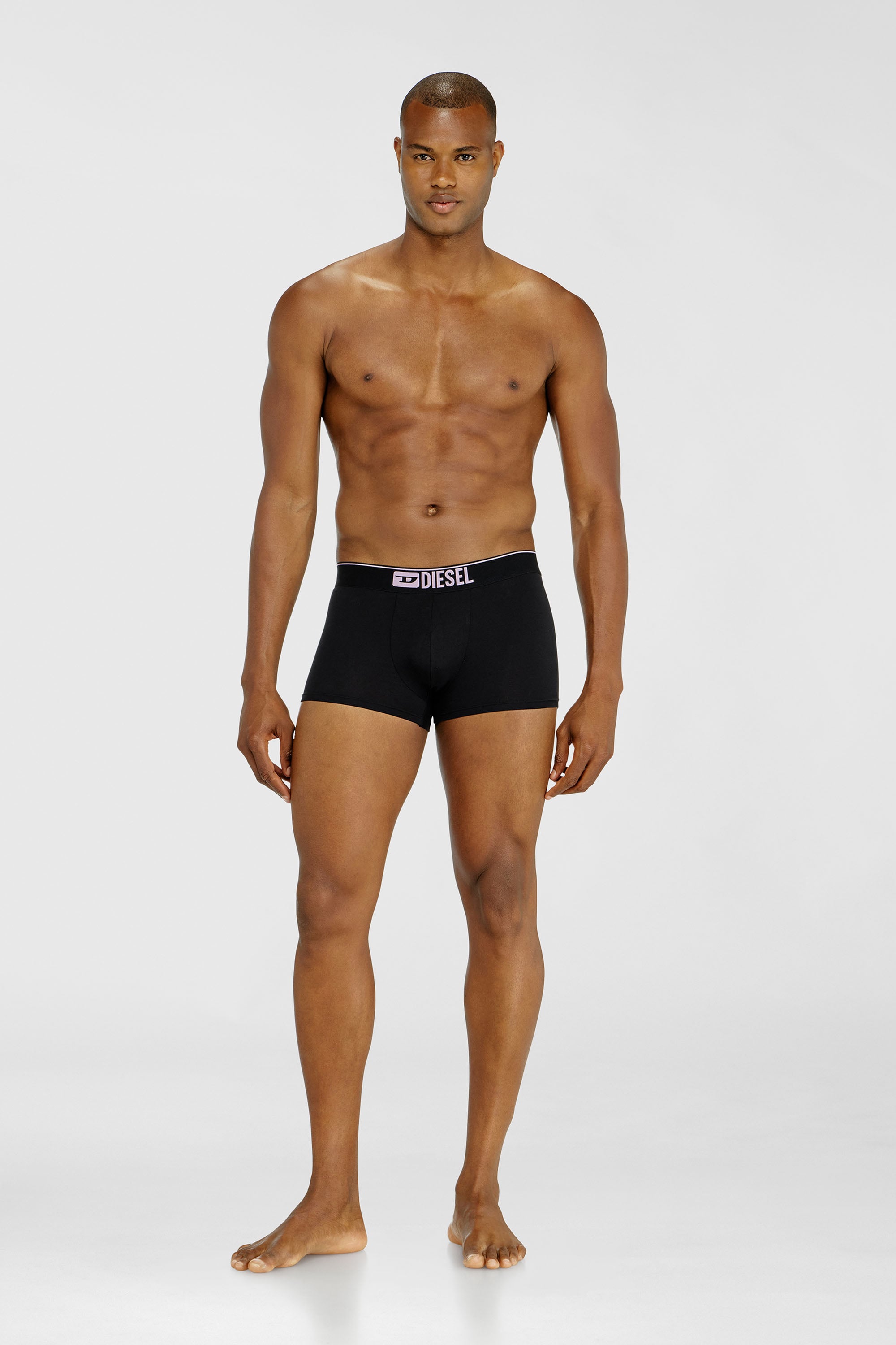 Diesel - UMBX-DAMIENTHREEPACK, Male's Three-pack of plain boxer briefs in Black - 2