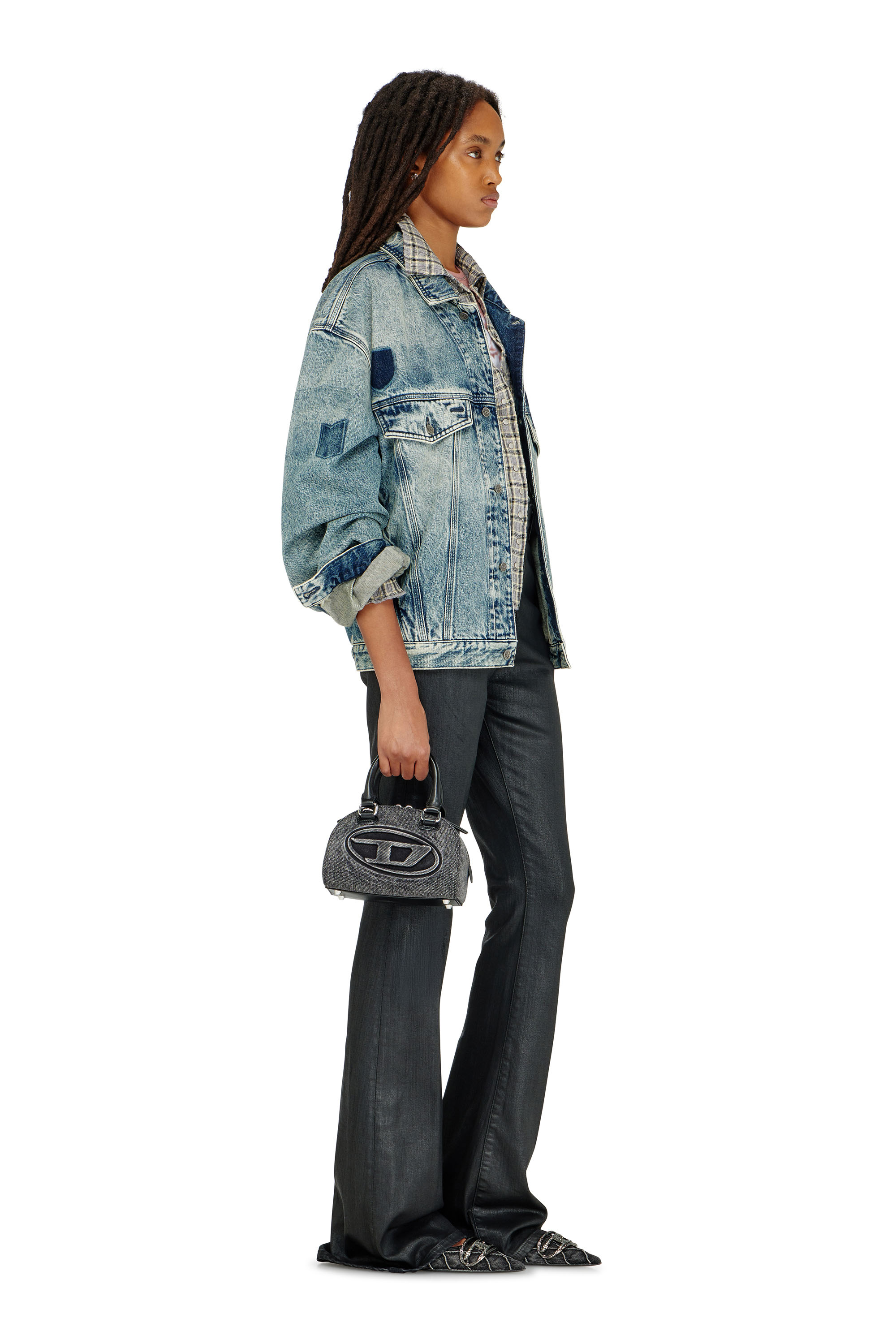 Diesel - Woman's Bootcut Jeans 1973 D-Partt 09P78, Black/Dark grey - 2