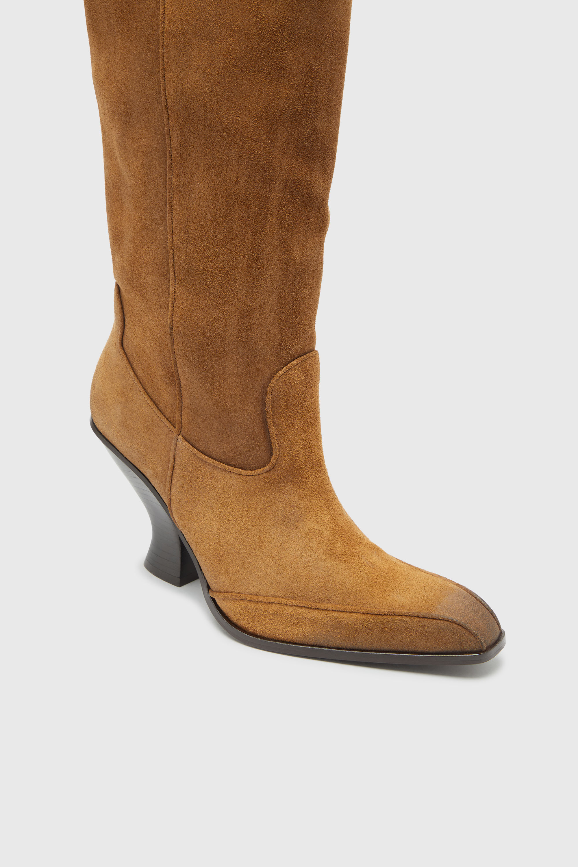 Diesel - D-LUFFY-75-TUBE, D-Luffy - Botas altas de ante Mujer in Marr&oacute;n - 4