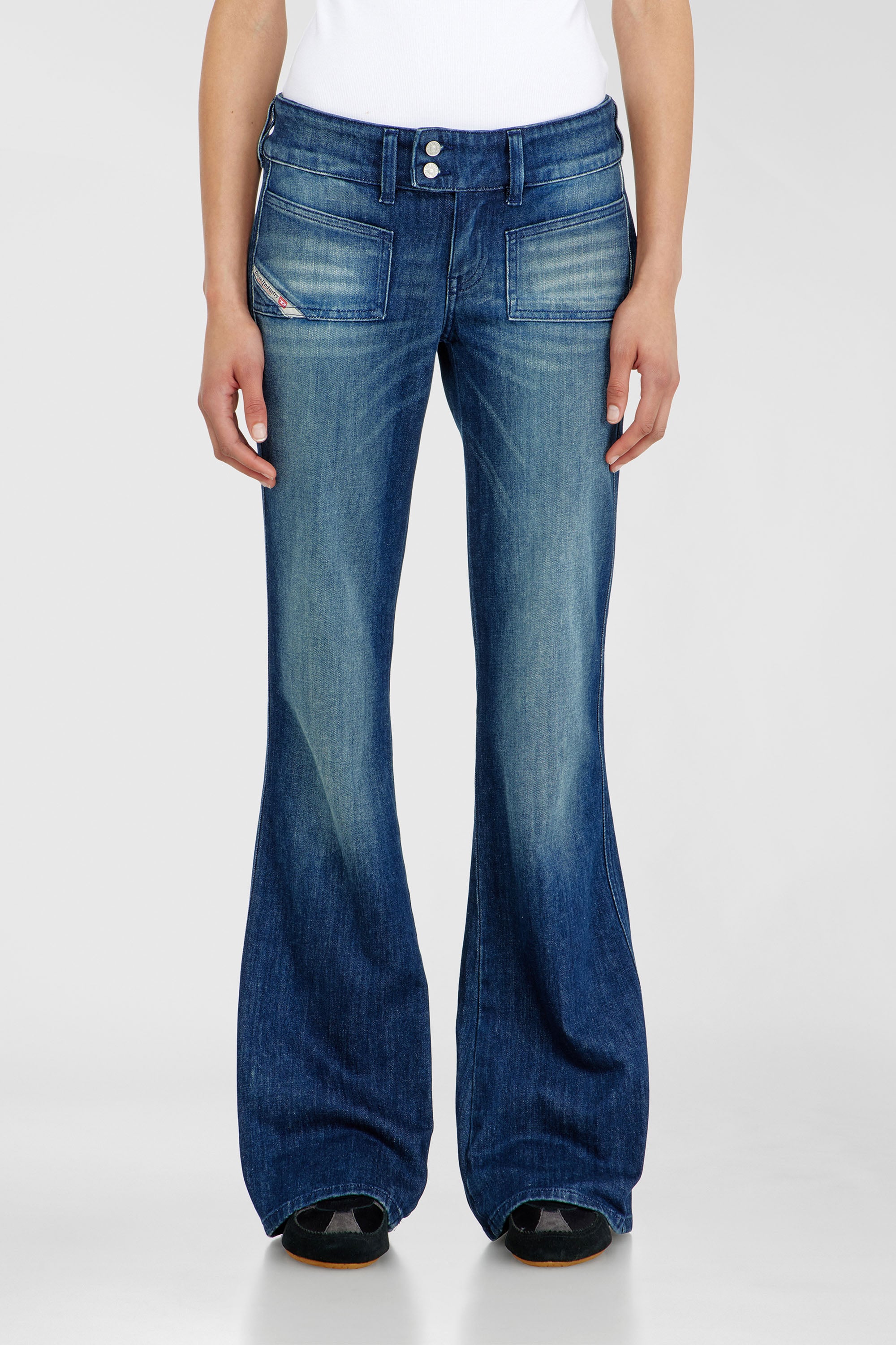 Diesel - Female's Bootcut Jeans D-Hush 0KBBR, Dark Blue - 1