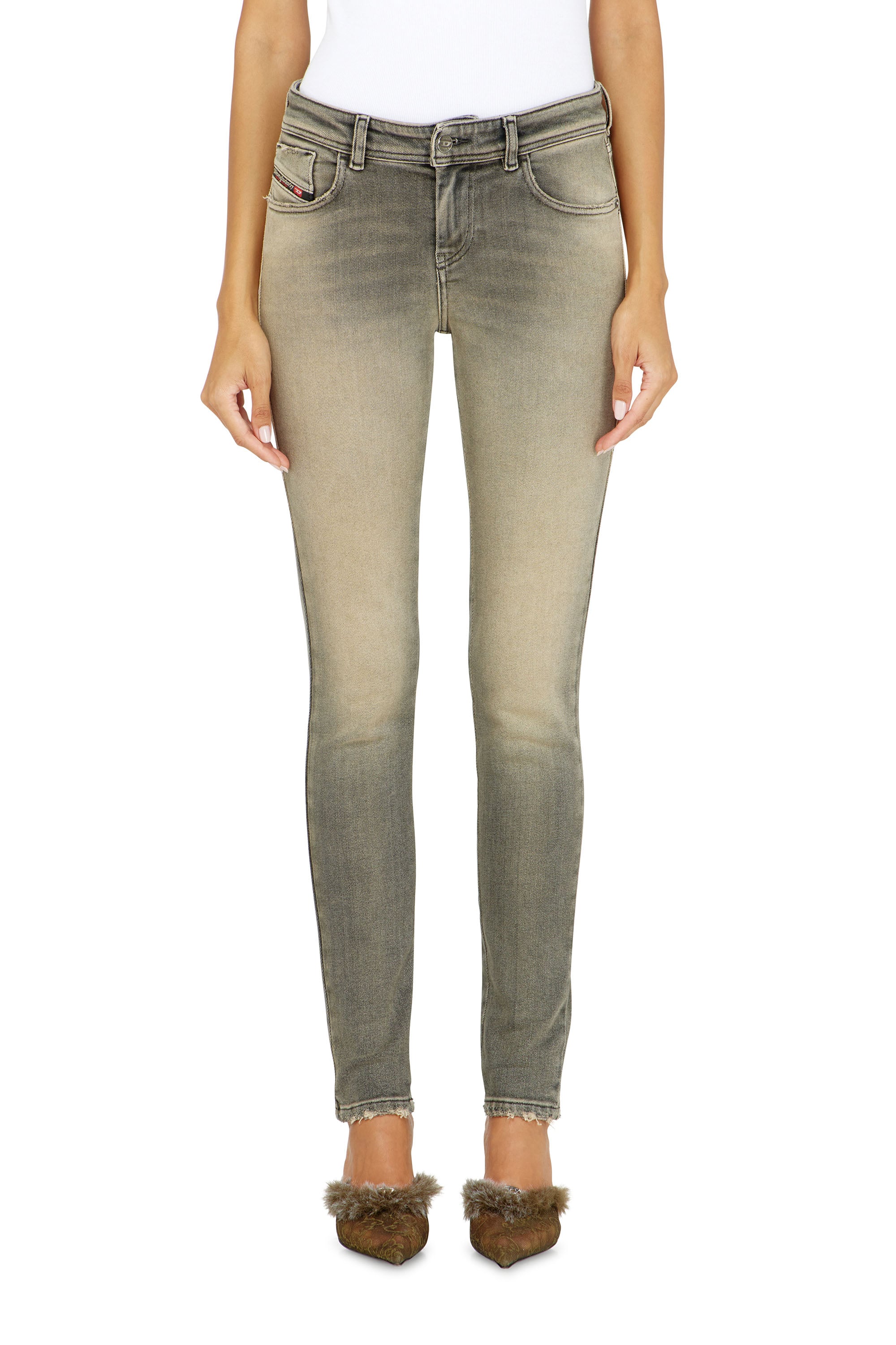 Diesel - Woman's Skinny Jeans 2017 Slandy 09P32, Grey - 2