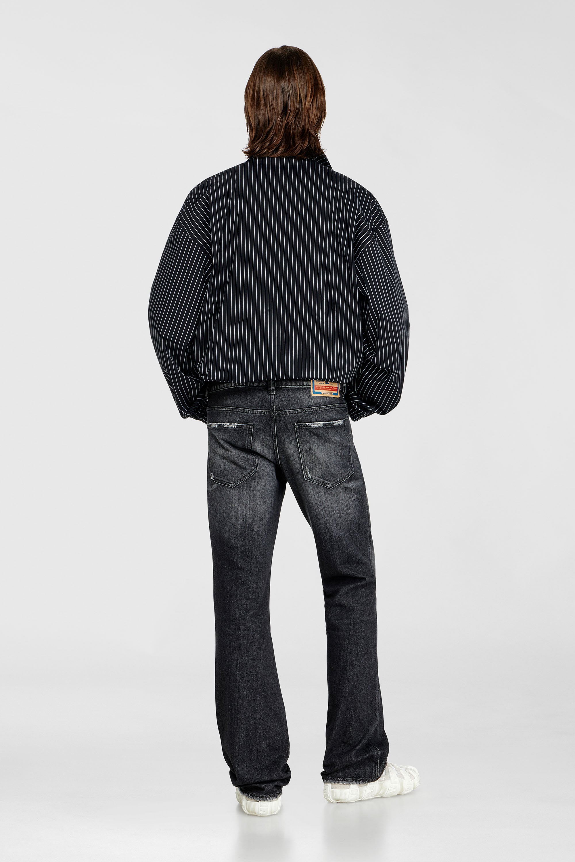 Diesel - Bootcut Jeans 1998 D-Buck 09L50 Hombre, Negro/Gris oscuro - 3