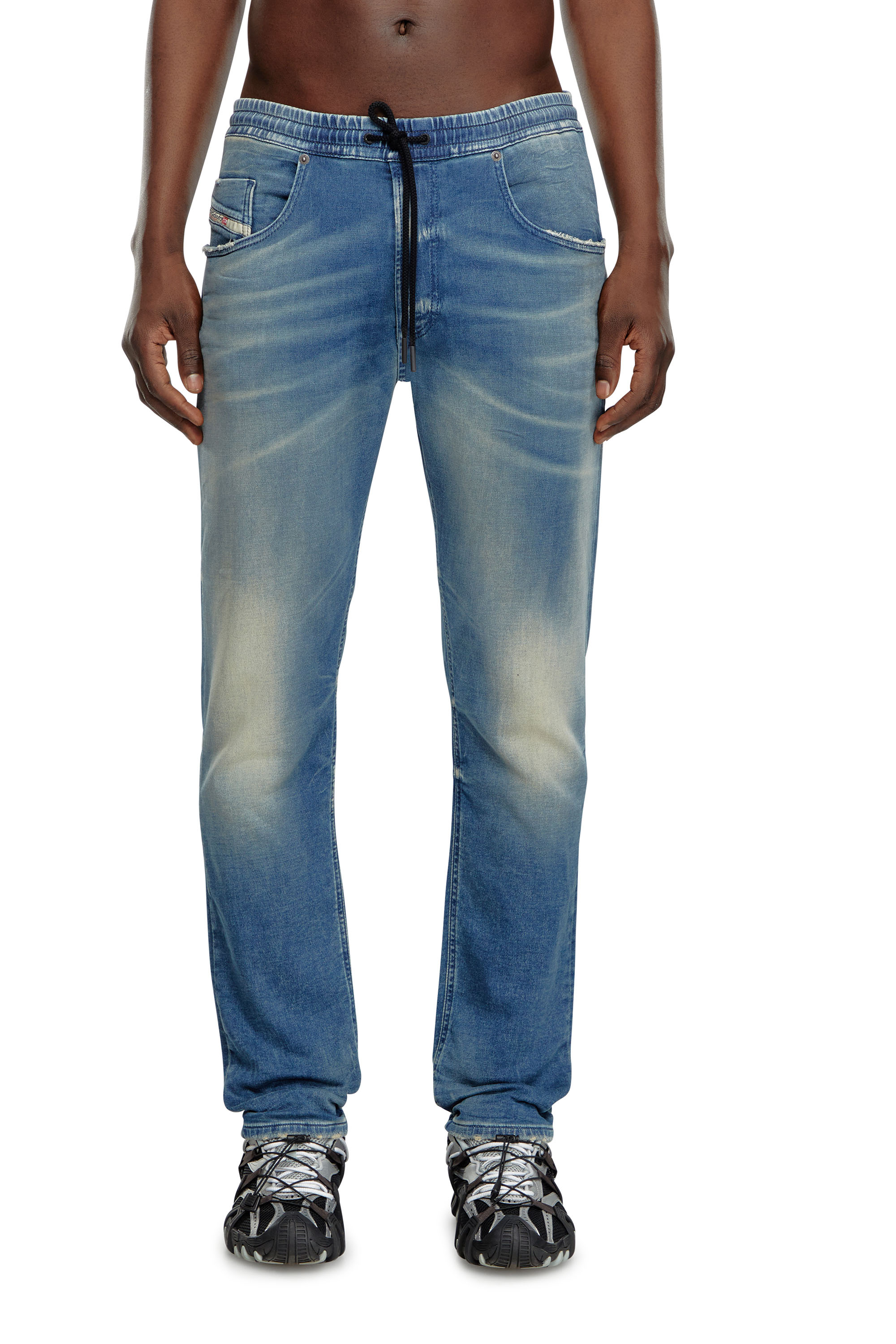 Diesel - Regular 2030 D-Krooley Joggjeans® 068MG Homme, Bleu moyen - Image 1