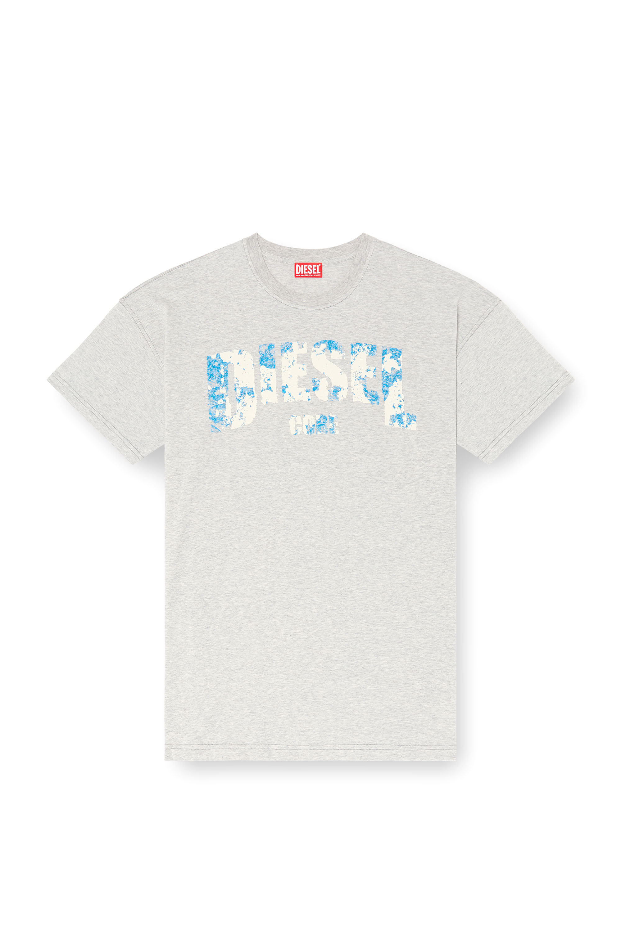 Diesel - T-ADJUST-R25, T-shirt avec imprimé Diesel Core Homme in Gris - 3