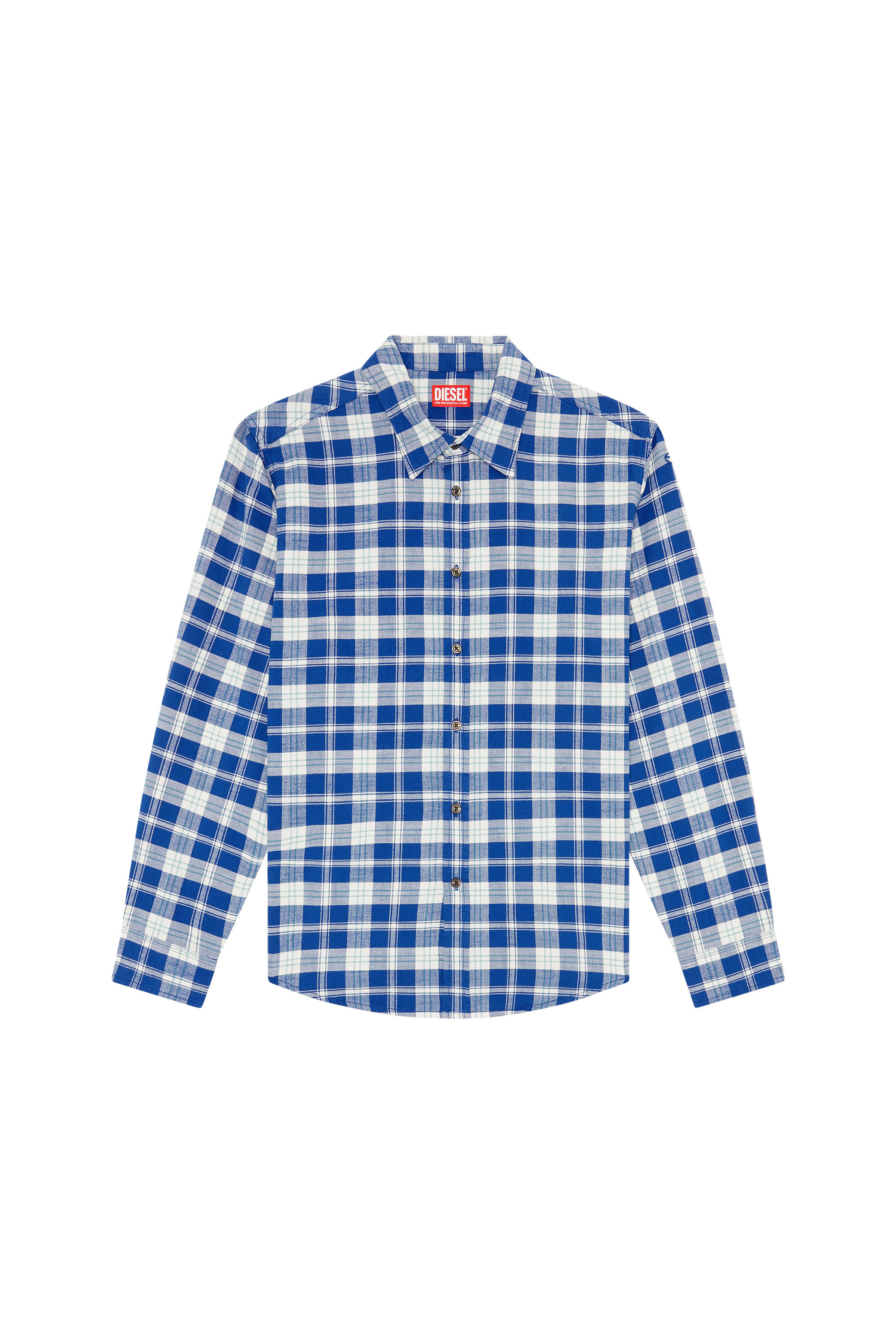 Men's Shirt in checked flannel | Multicolor | Diesel