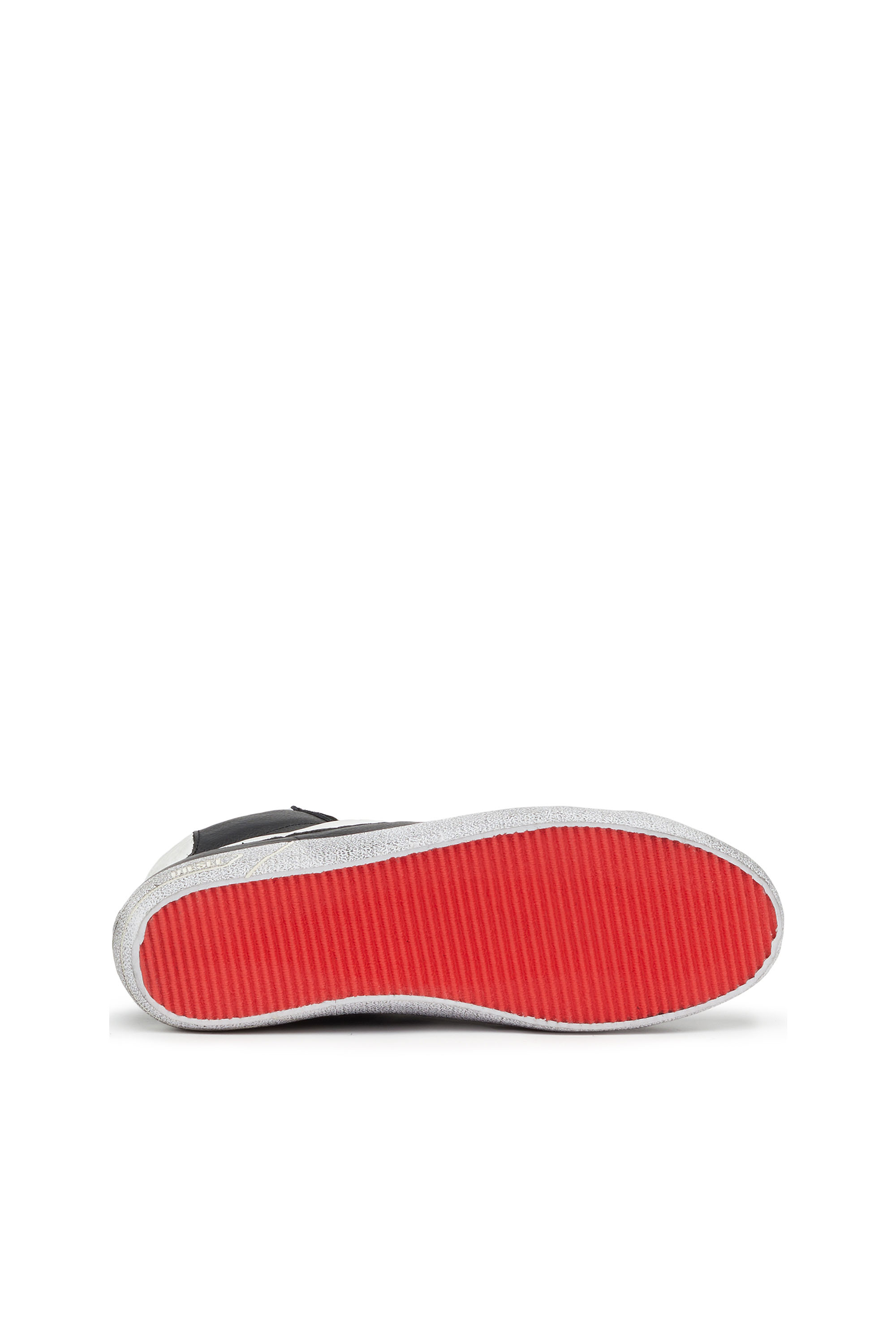 Diesel - S-LEROJI MID W, Woman's S-Leroji Mid W - High-top leather sneakers with D logo in Black - 5