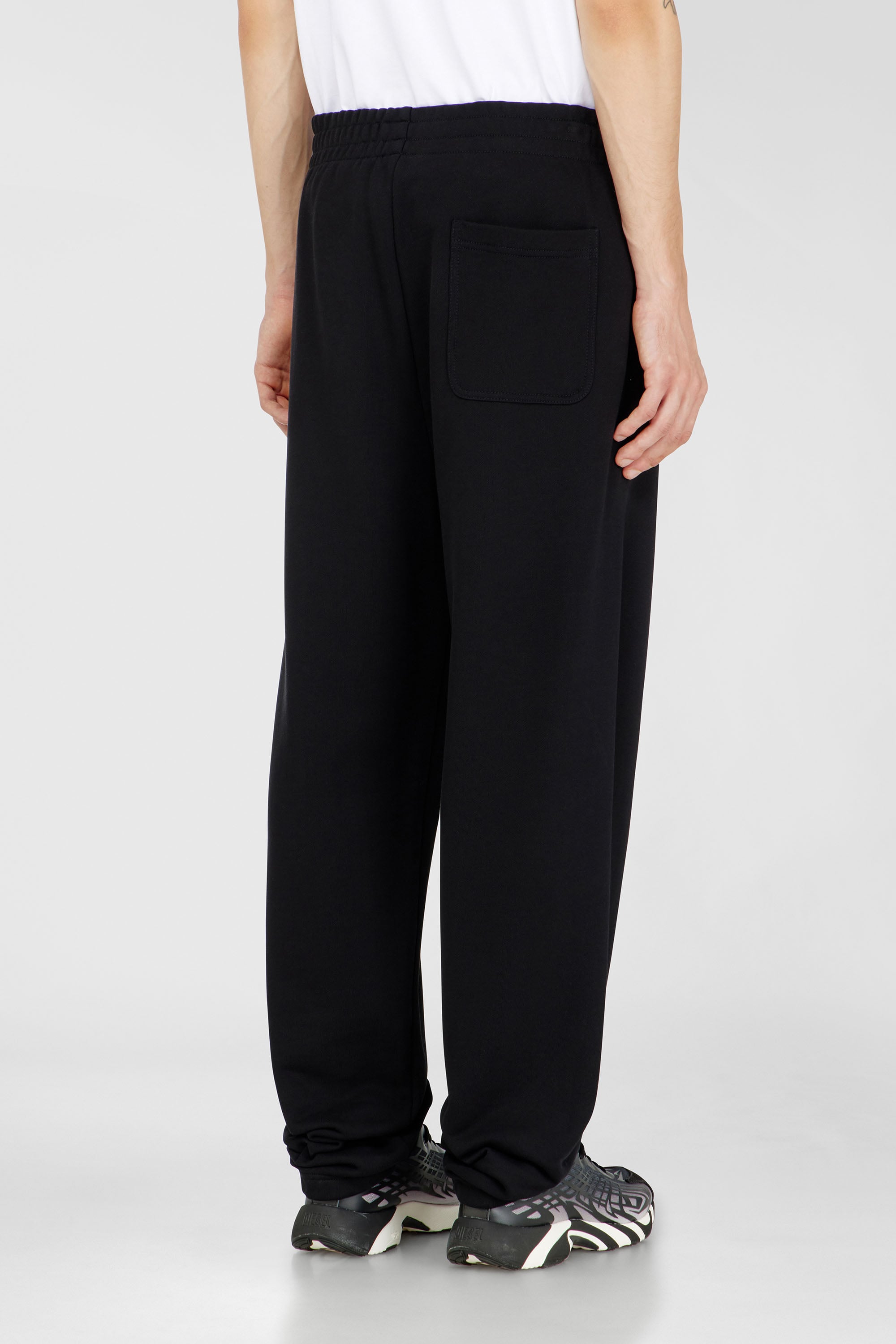 Diesel - P-MARKY-DIV, Man's Cotton pants with Diesel patch in Black - 4