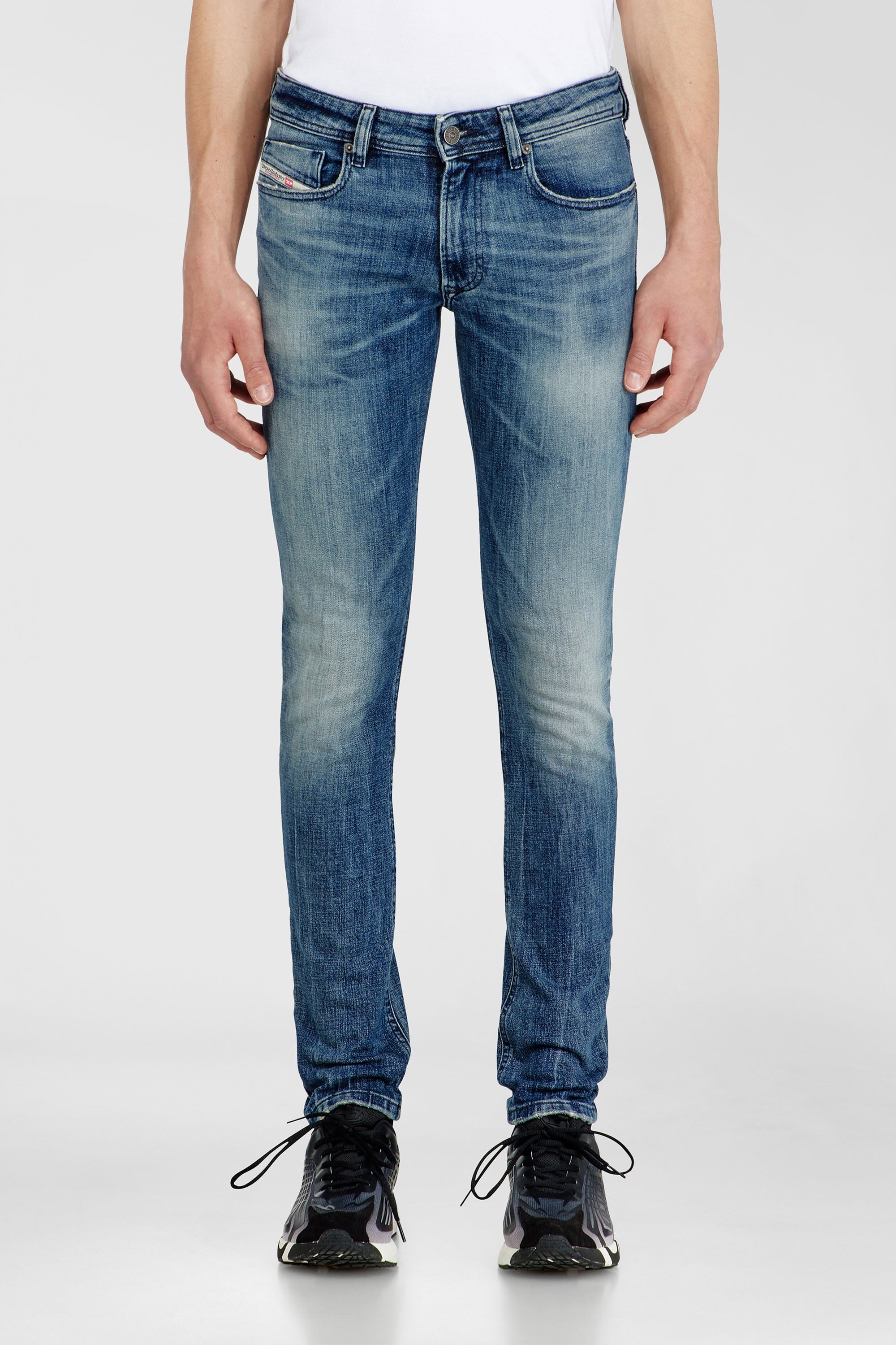 Diesel - Man's Skinny Jeans 1979 Sleenker 0KBBE, Medium blue - 4