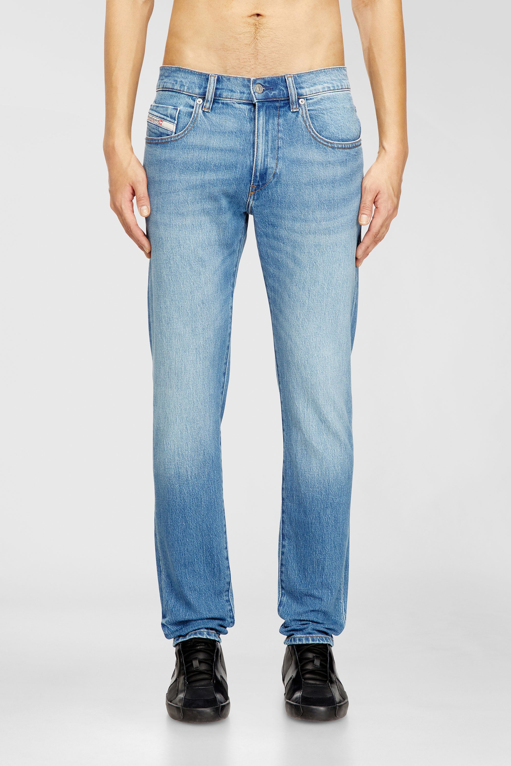 Diesel - Slim Jeans 2019 D-Strukt 0ADBK Hombre, Azul Claro - 2