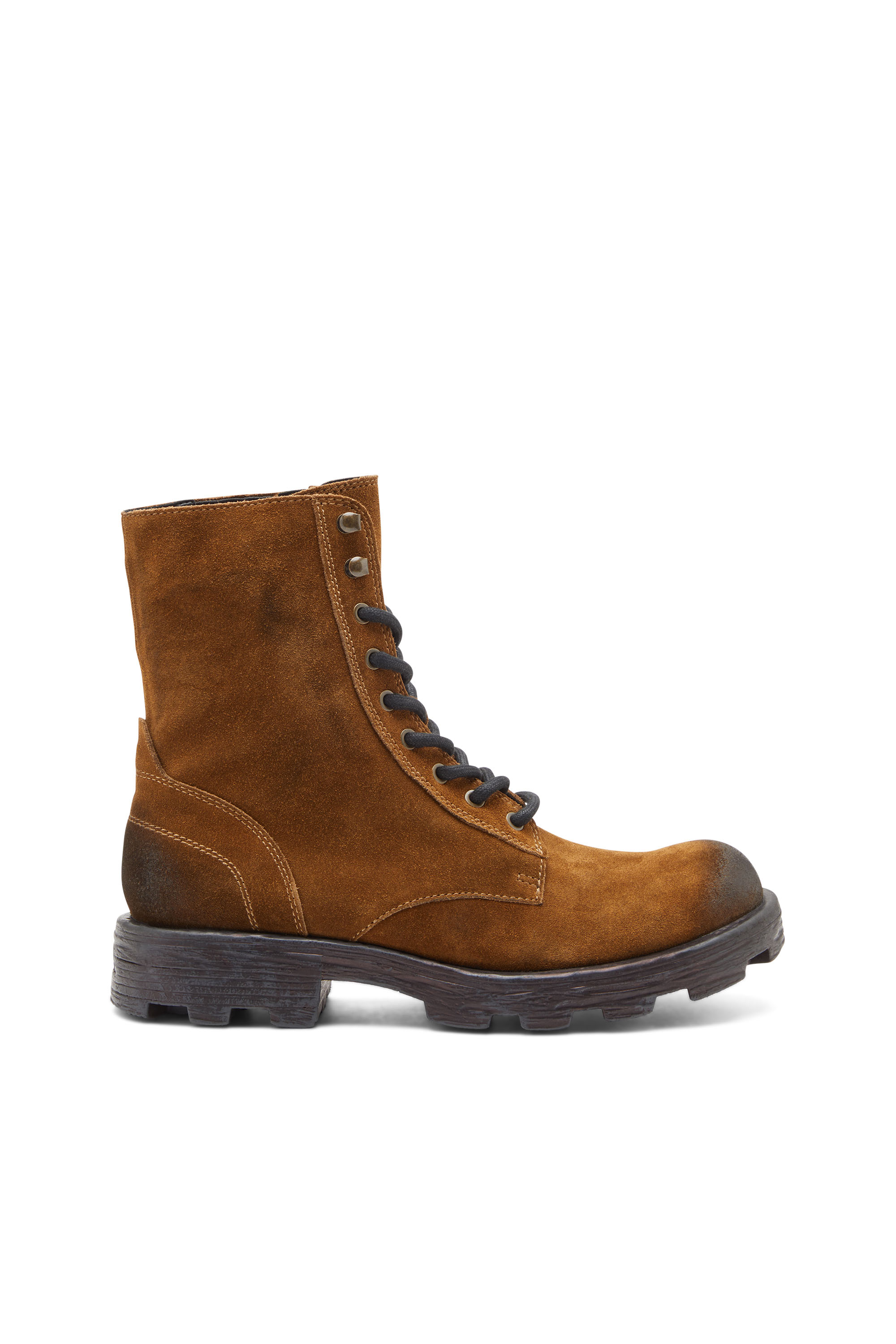 Diesel - D-HAMMER BT, Male's D-Hammer Bt - Combat boots in oiled suede in Brown - 1