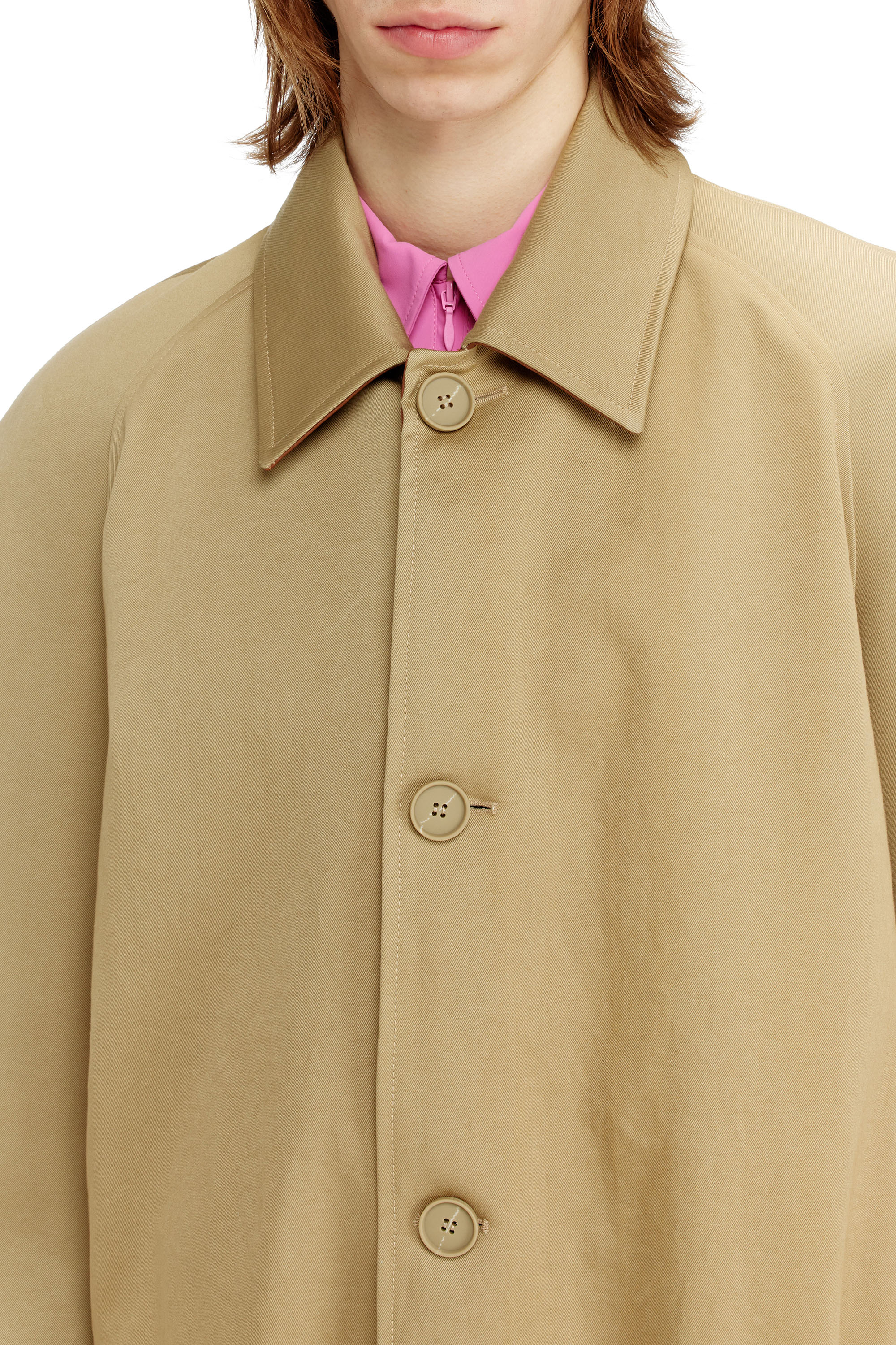 Diesel - J-ROUN, Male's Trench coat with cocoon sleeves in null - 4