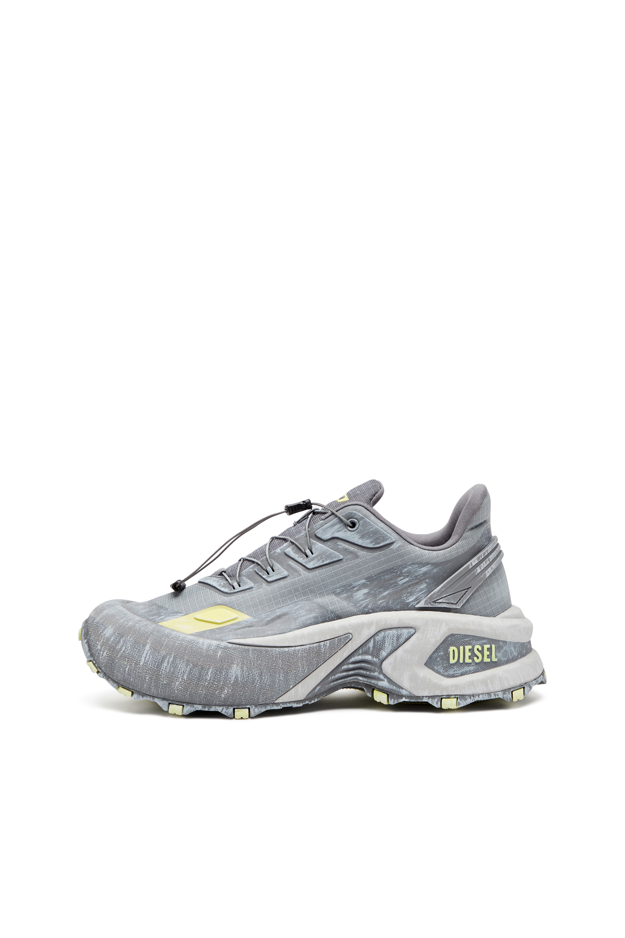 Diesel - D-CAGE RUNNER, Male's D-Cage Runner-Sneaker in Grey/Yellow - 2