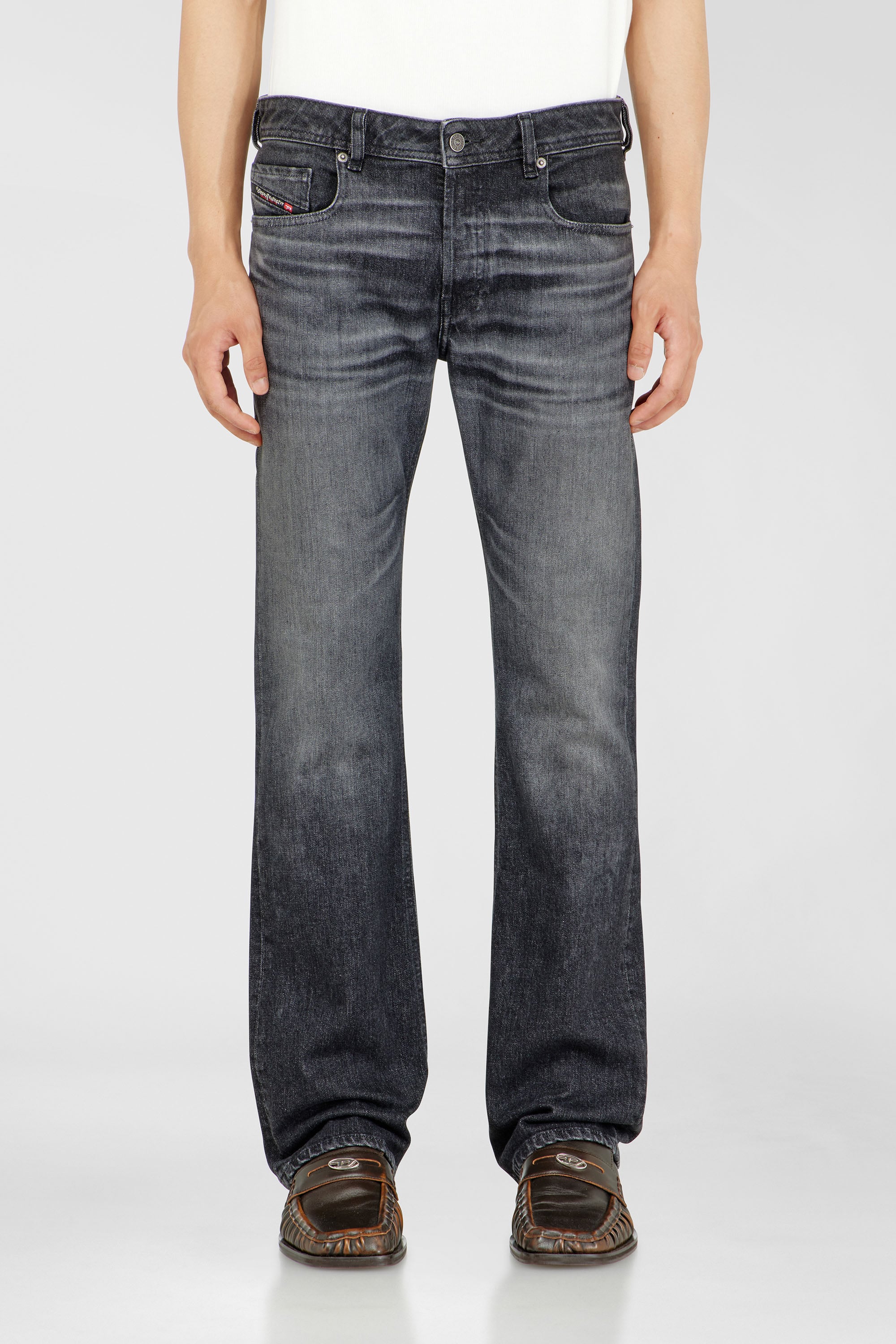 Diesel - Bootcut Jeans 2007 Zatiny 09N48 Homme, Noir/Gris fonc&eacute; - Image 4