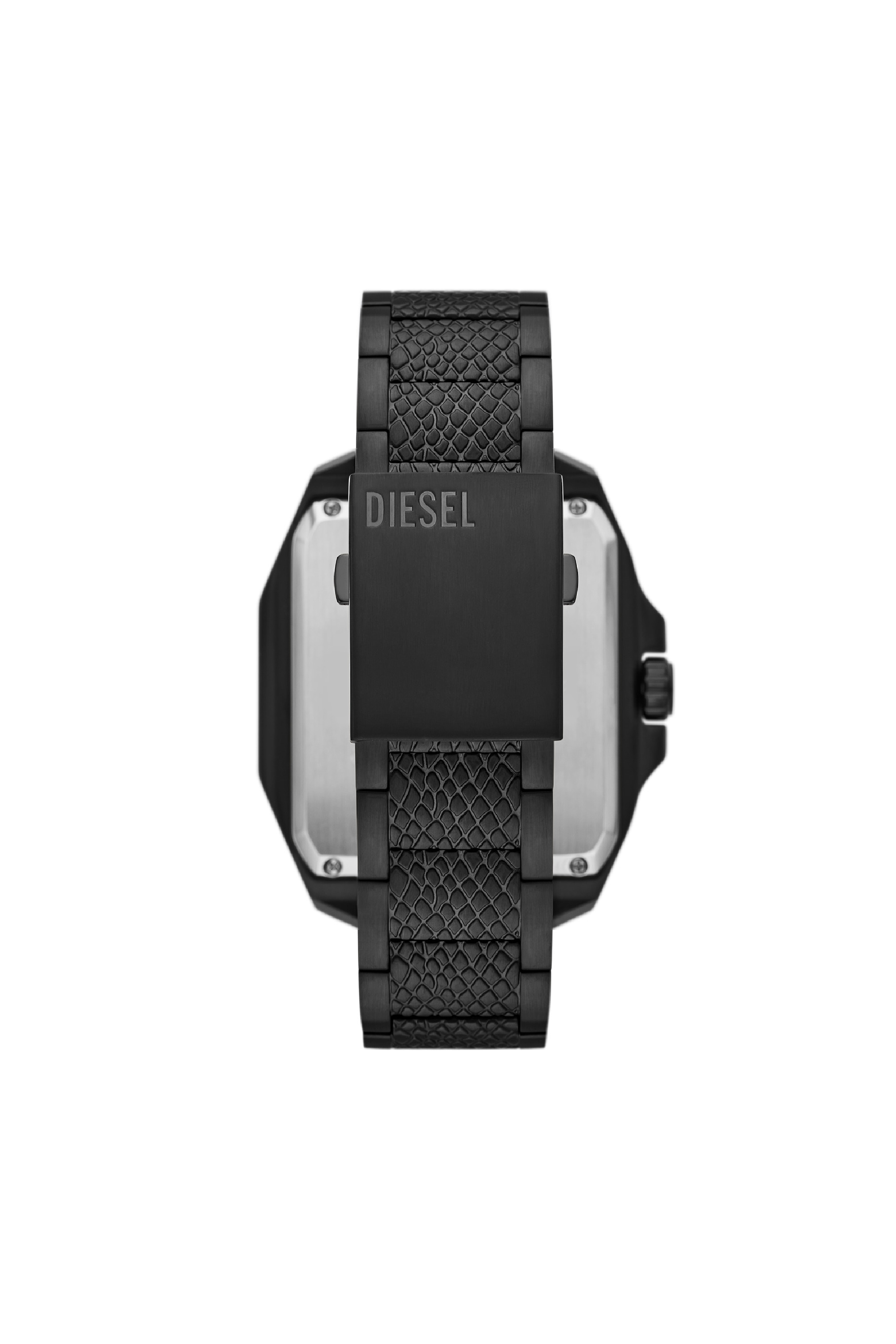 Diesel - DZ7472, Man's Flayed stainless steel watch in Black - 2
