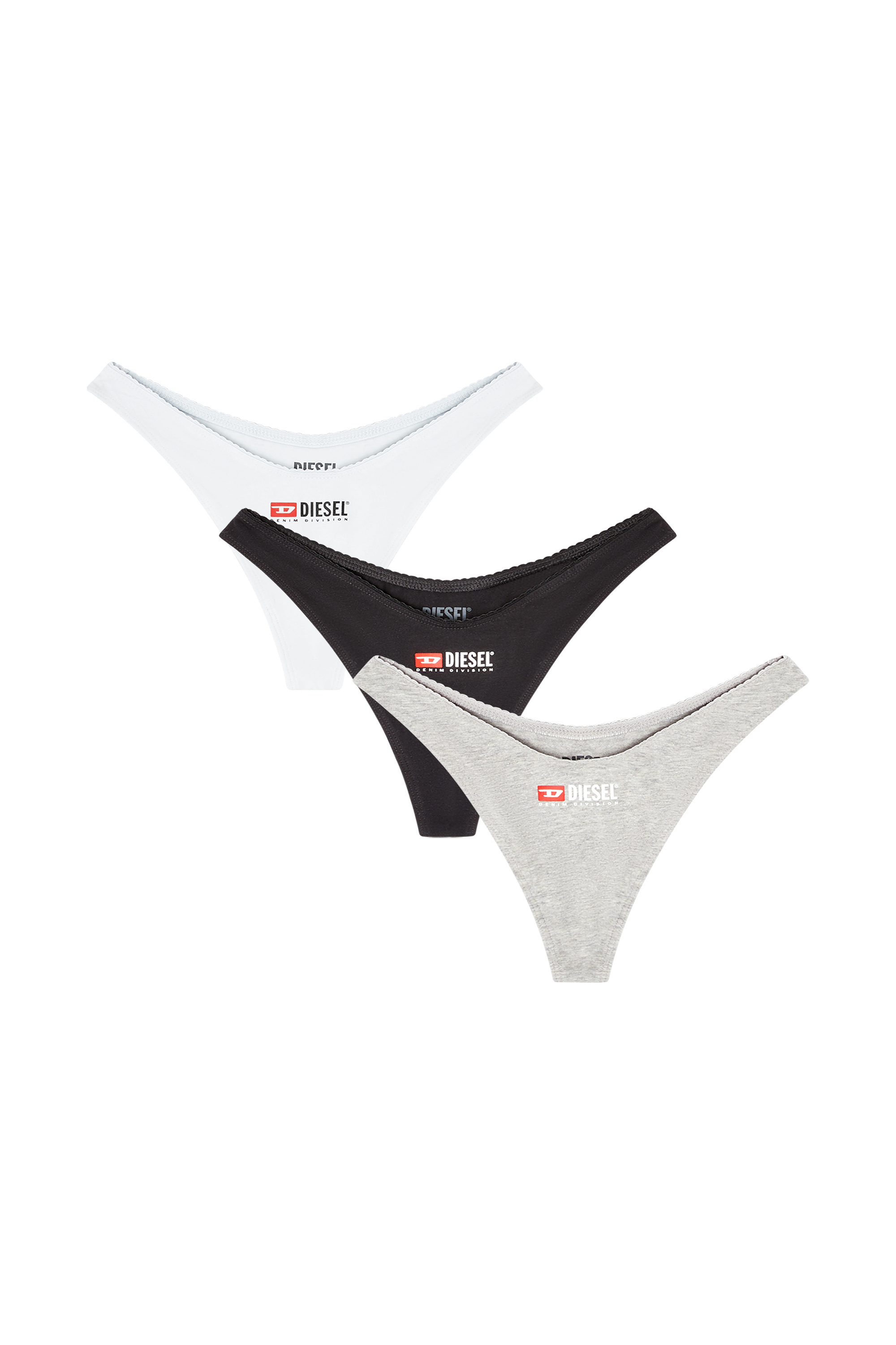 Diesel - PUNCHY-D-CORE-3PACK, Female's 3-pack of thongs in White - 1