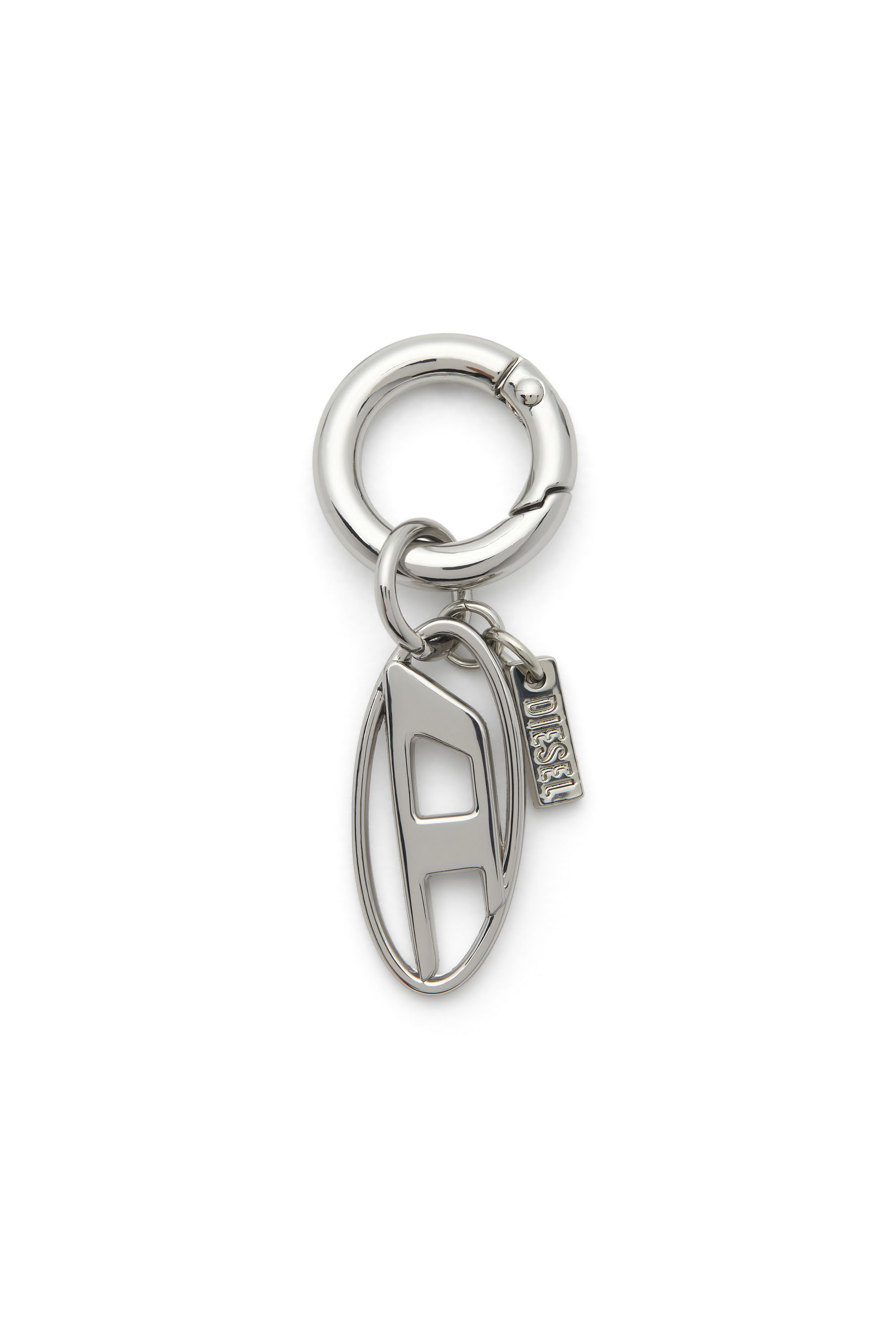 Diesel - CHARM-OVAL D, Unisex's Metal keyring with Oval D charm in Silver - 1