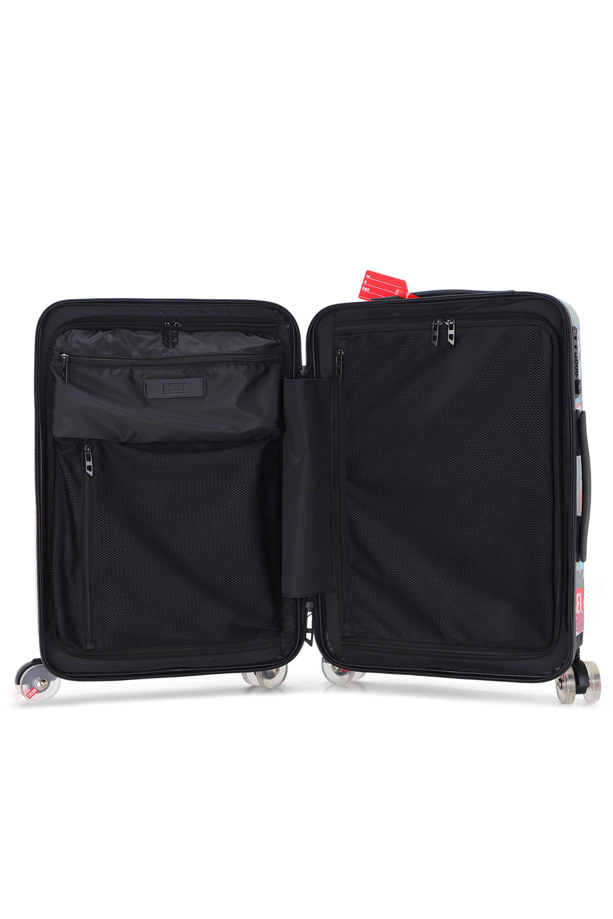 Diesel - DIESEL PC PRINTED TROLLEY-STICKERS- DSL0, Valise taille S style autocollants Mixte in Polychrome - 4