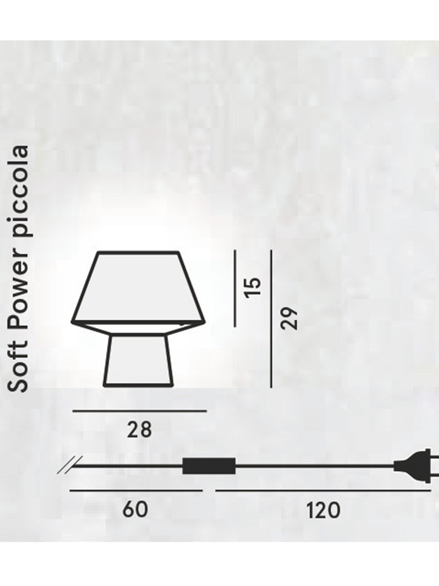 Diesel - SOFT POWER PICCOLA, Unisex's Small jeans-inspired lighting in Black - 2