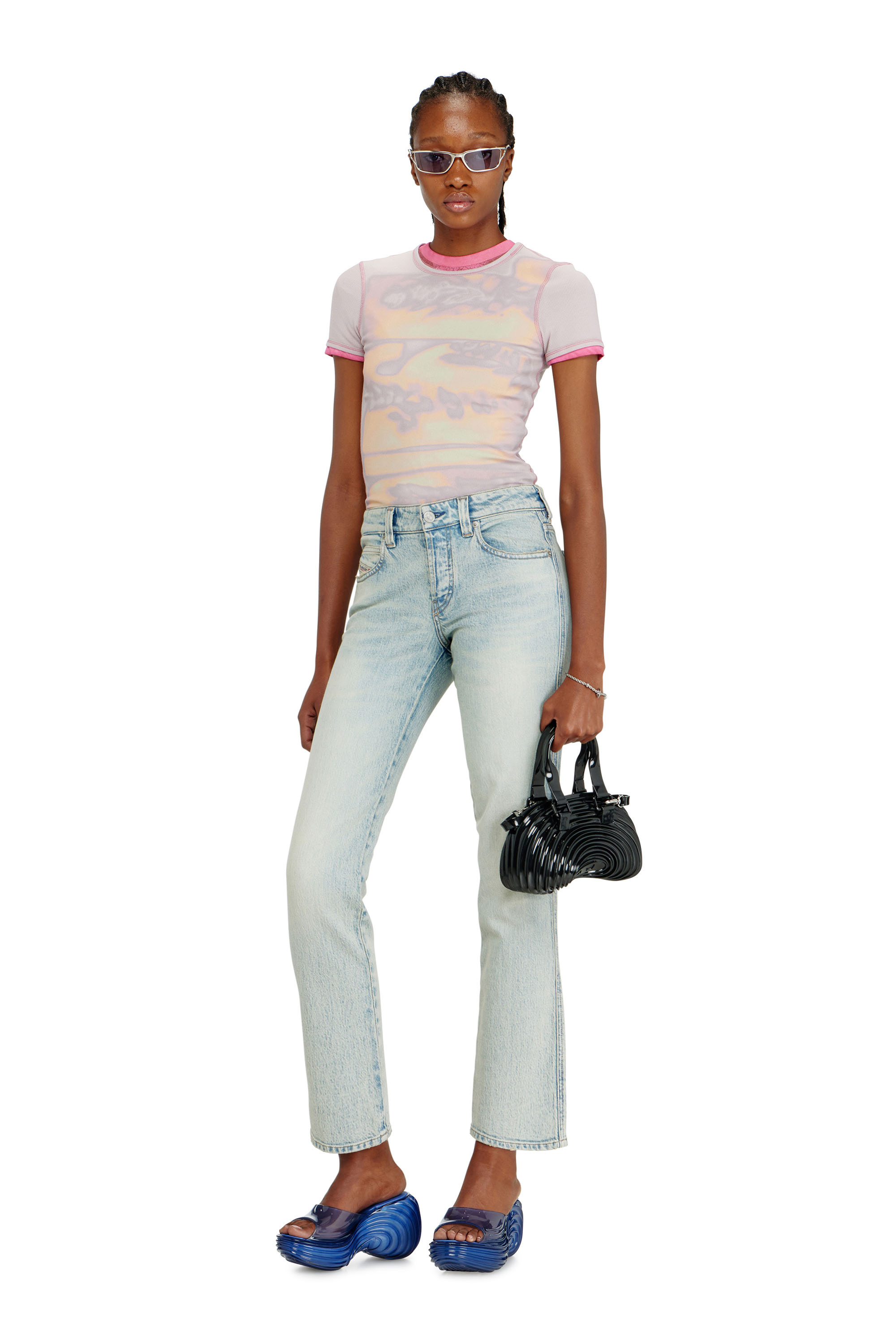 Diesel - MELISSA QUANTUM PLATFORM, Zueco de plataforma en Melflex&reg; Mujer in Azul marino - 2