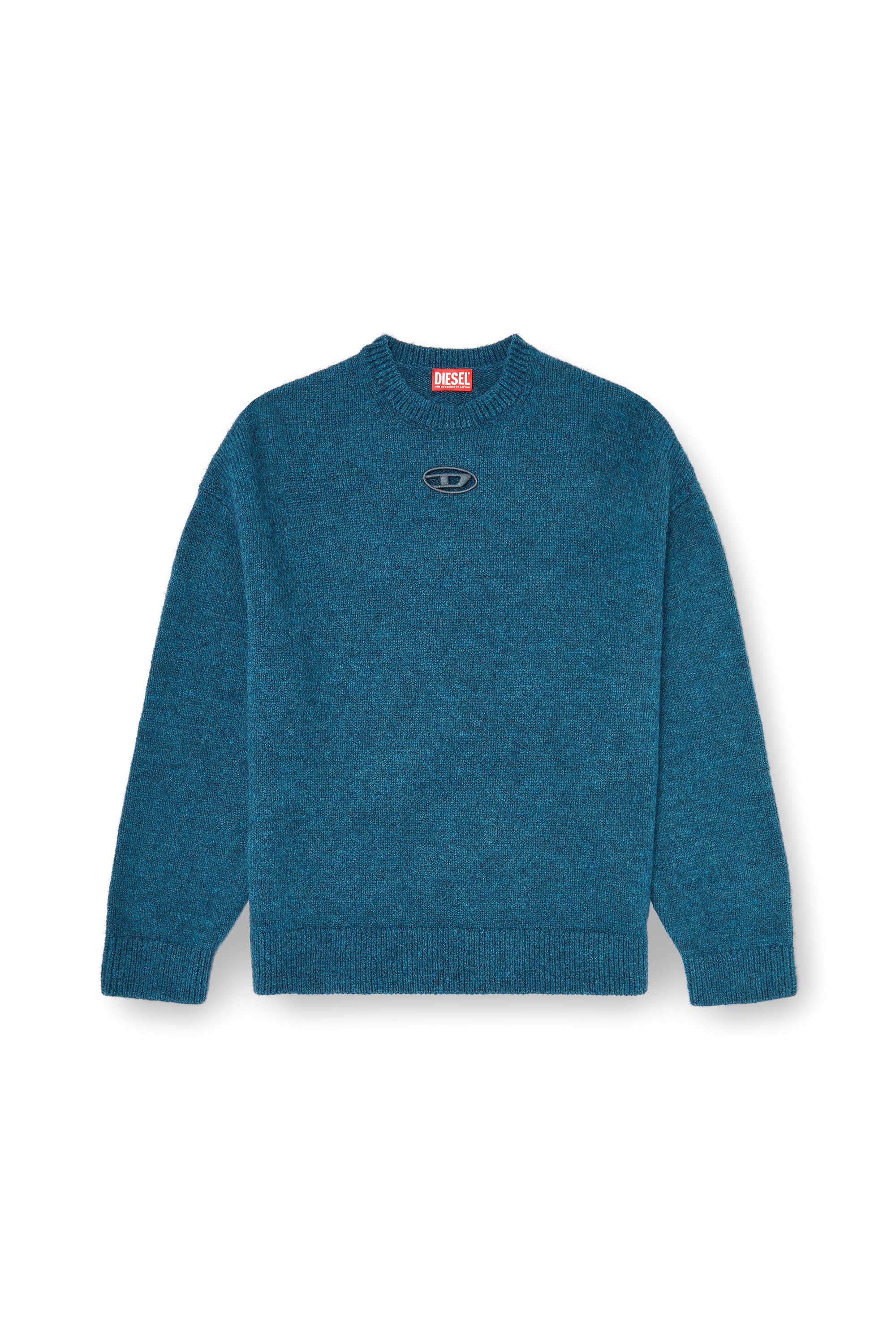 Diesel - K-AREESO, Jersey de mezcla de lana y alpaca Hombre in Verde - 3