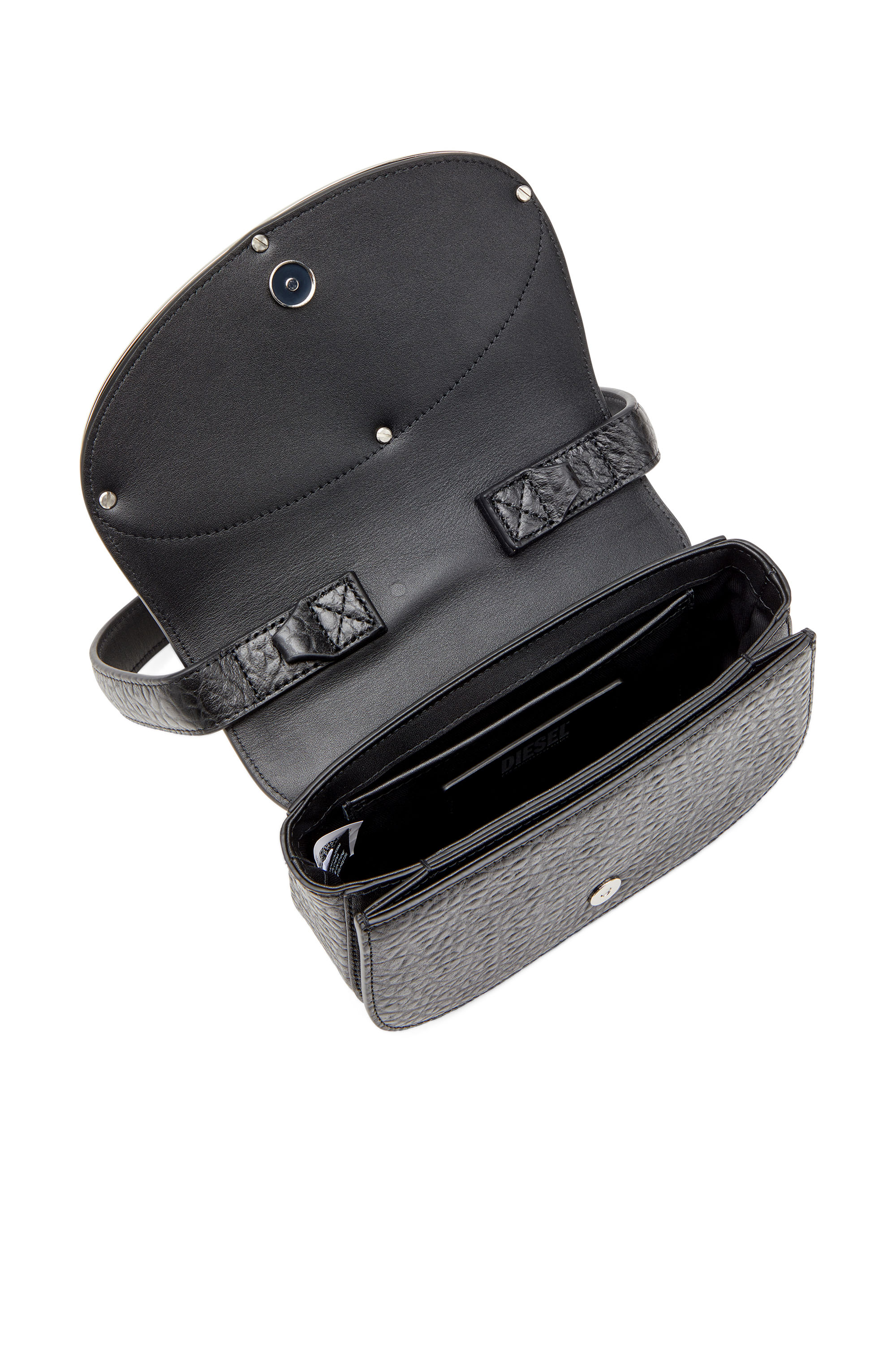 【DIESEL】1dr M Women's 1DR M-Iconic medium shoulder bag in leather | White