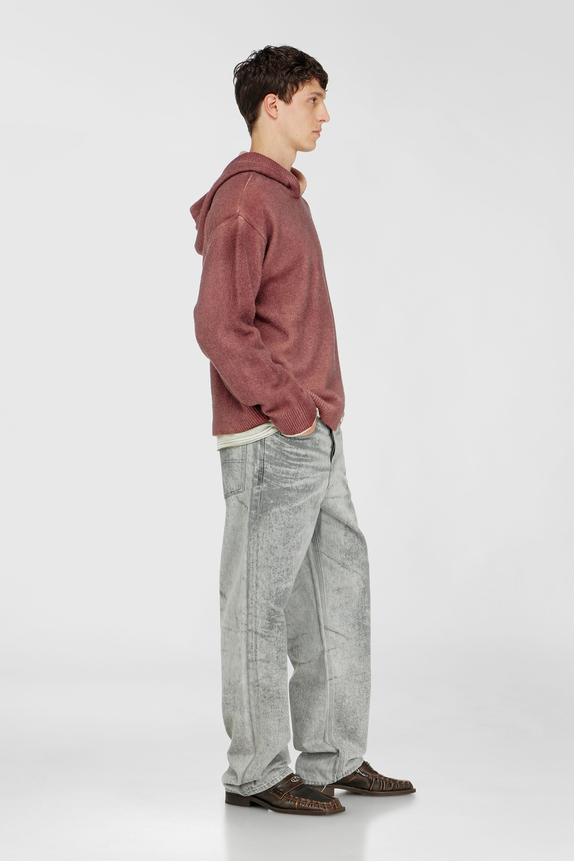 Diesel - Male's Relaxed Jeans 2001 D-Macro 09Q25, Light Grey - 2