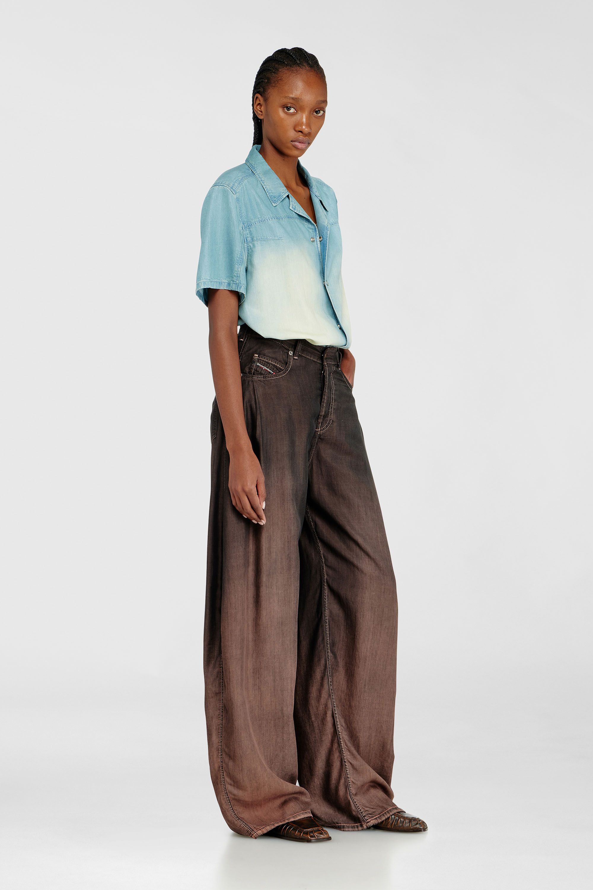 Diesel - Female's Relaxed Jeans 1987 D-Khelz 068YF, Brown - 2