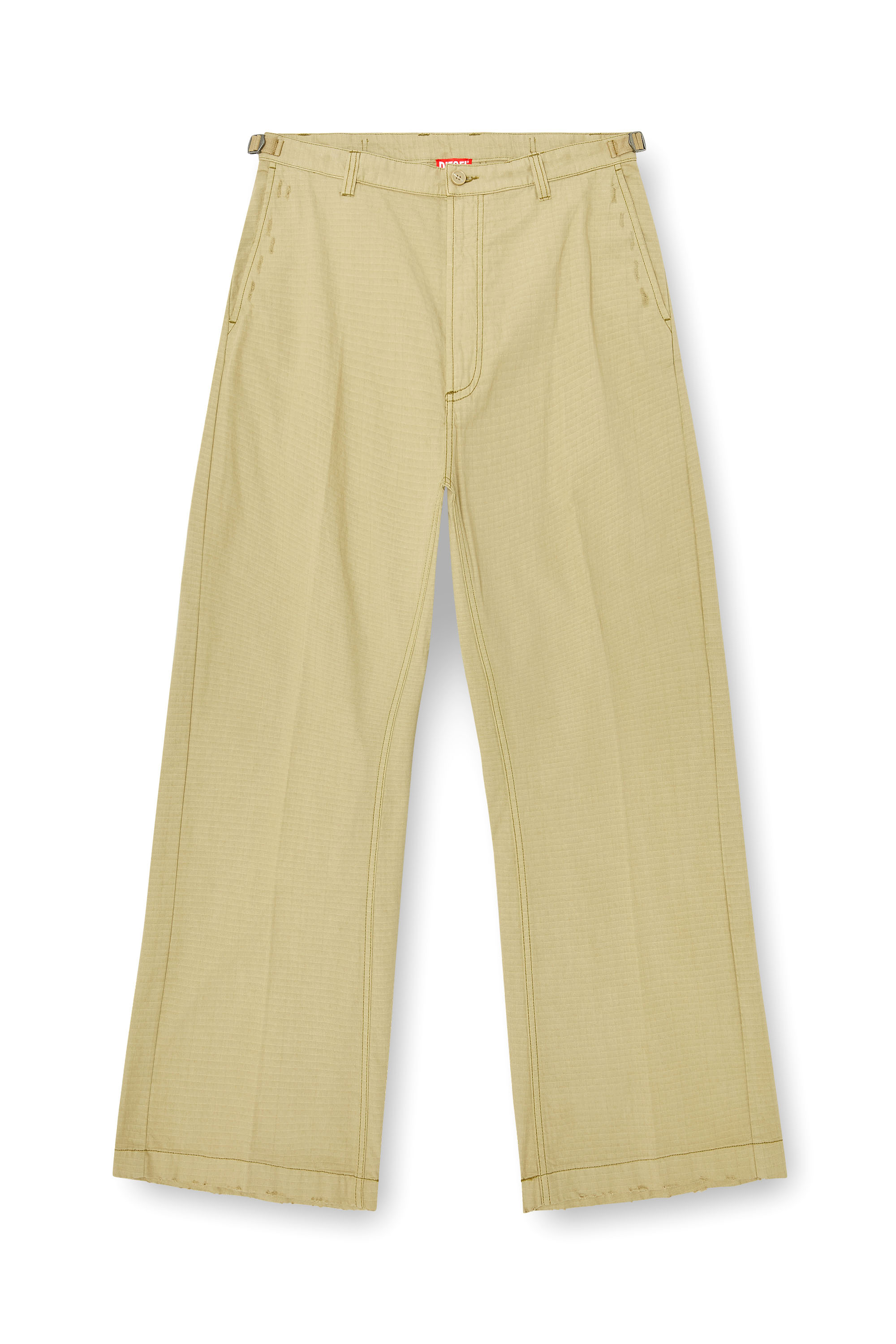 Diesel - P-BALL, Male's Cotton ripstop pants with side buckles in null - 4