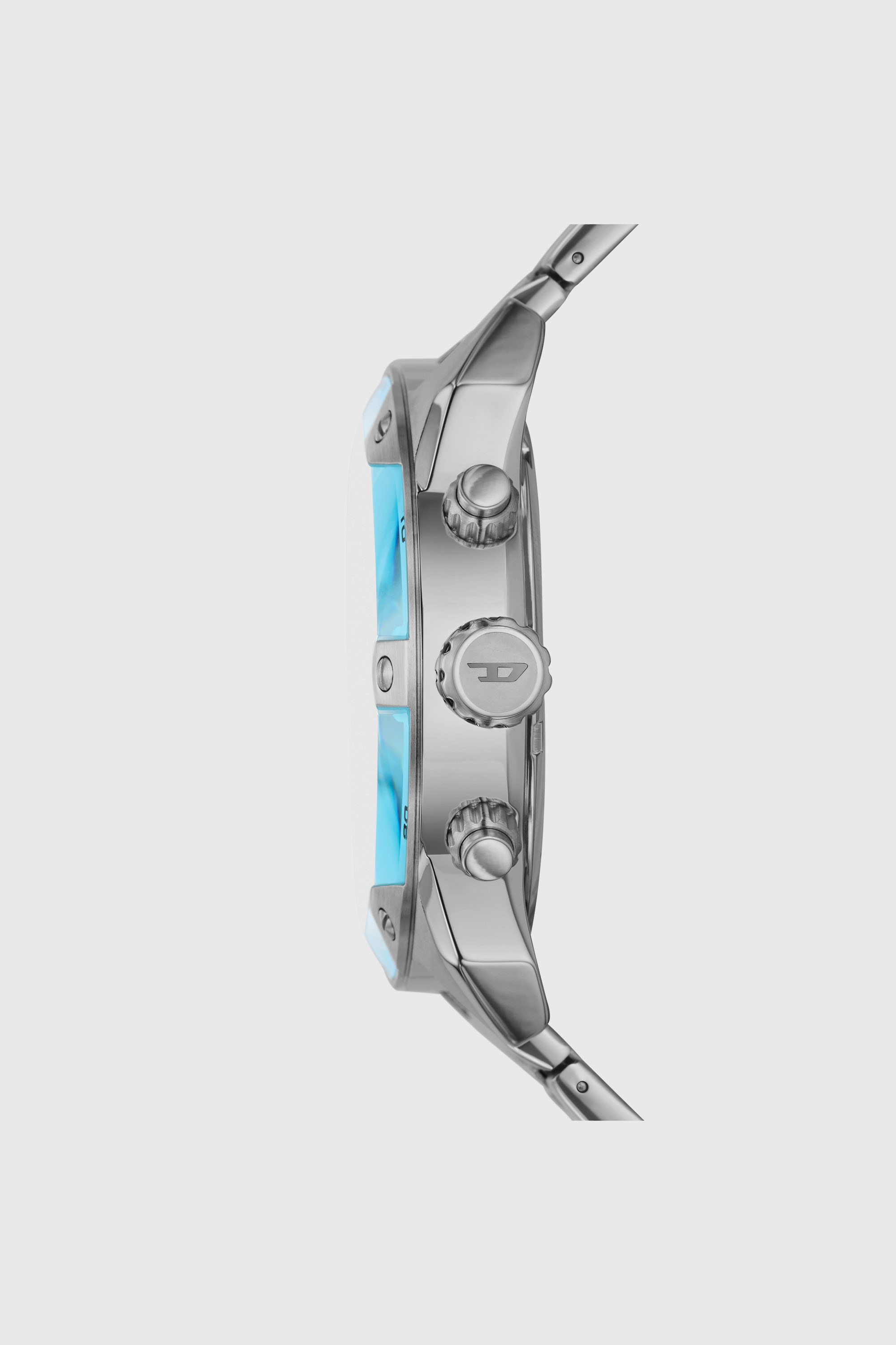 Men's Spiked chronograph stainless steel watch | Silver | Diesel US
