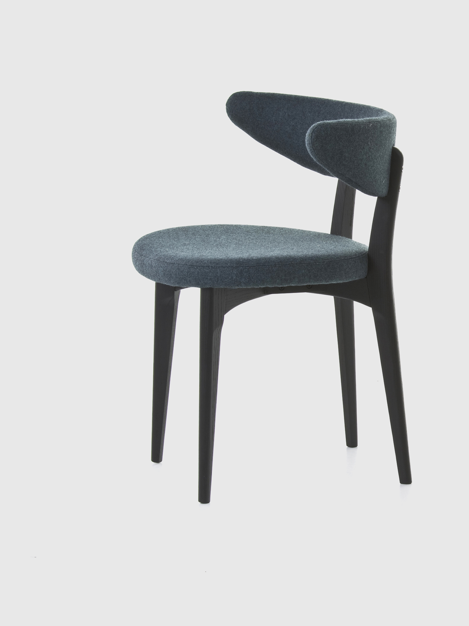 Diesel - DL2H55 SHORTWAVE, Unisex's Wood chair covered by polyurethane foam in Blue - 1