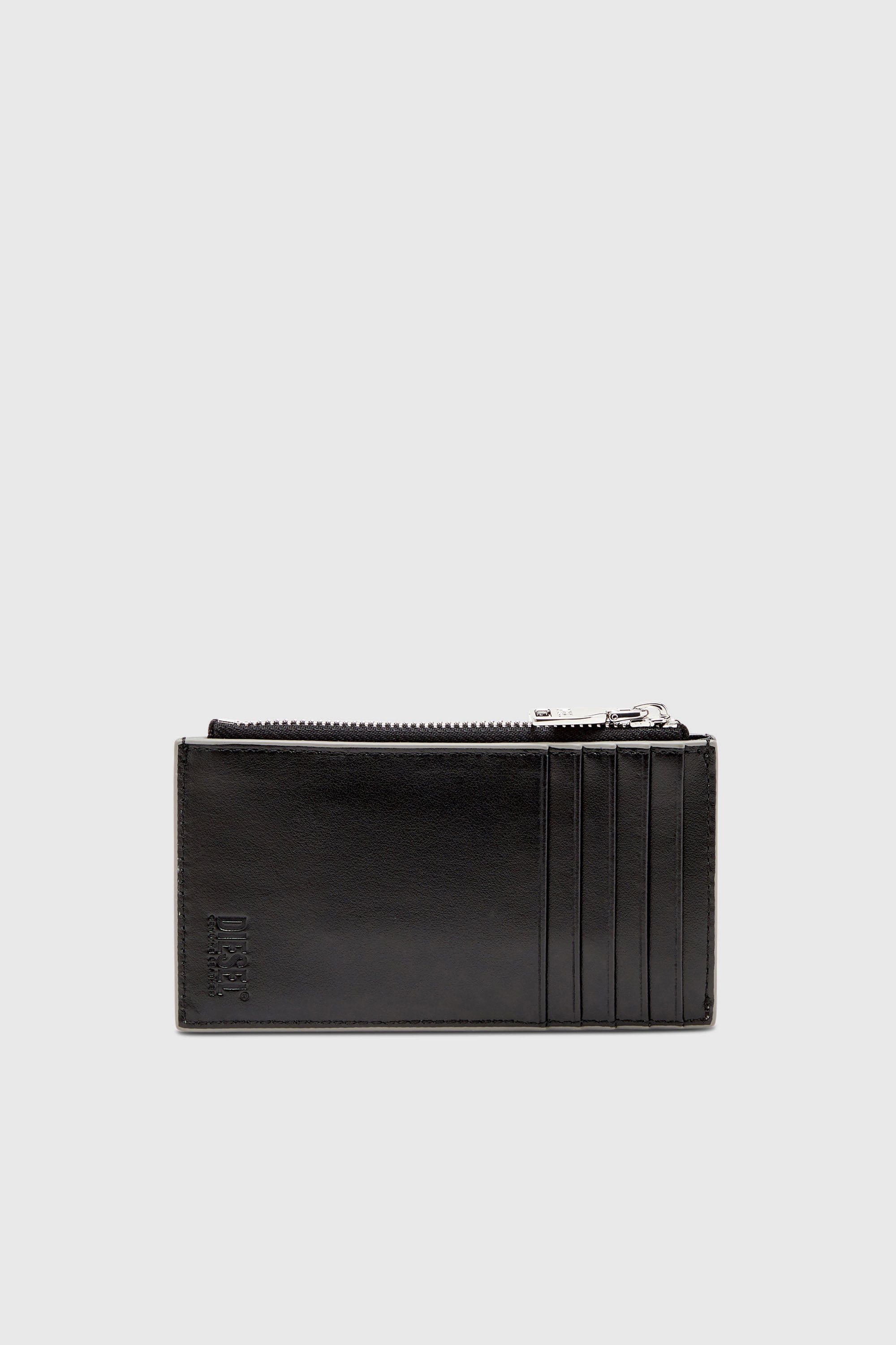 Diesel - 1DR CARD HOLDER III, Tarjetero de cuero espejado Mujer in Plateado - 2