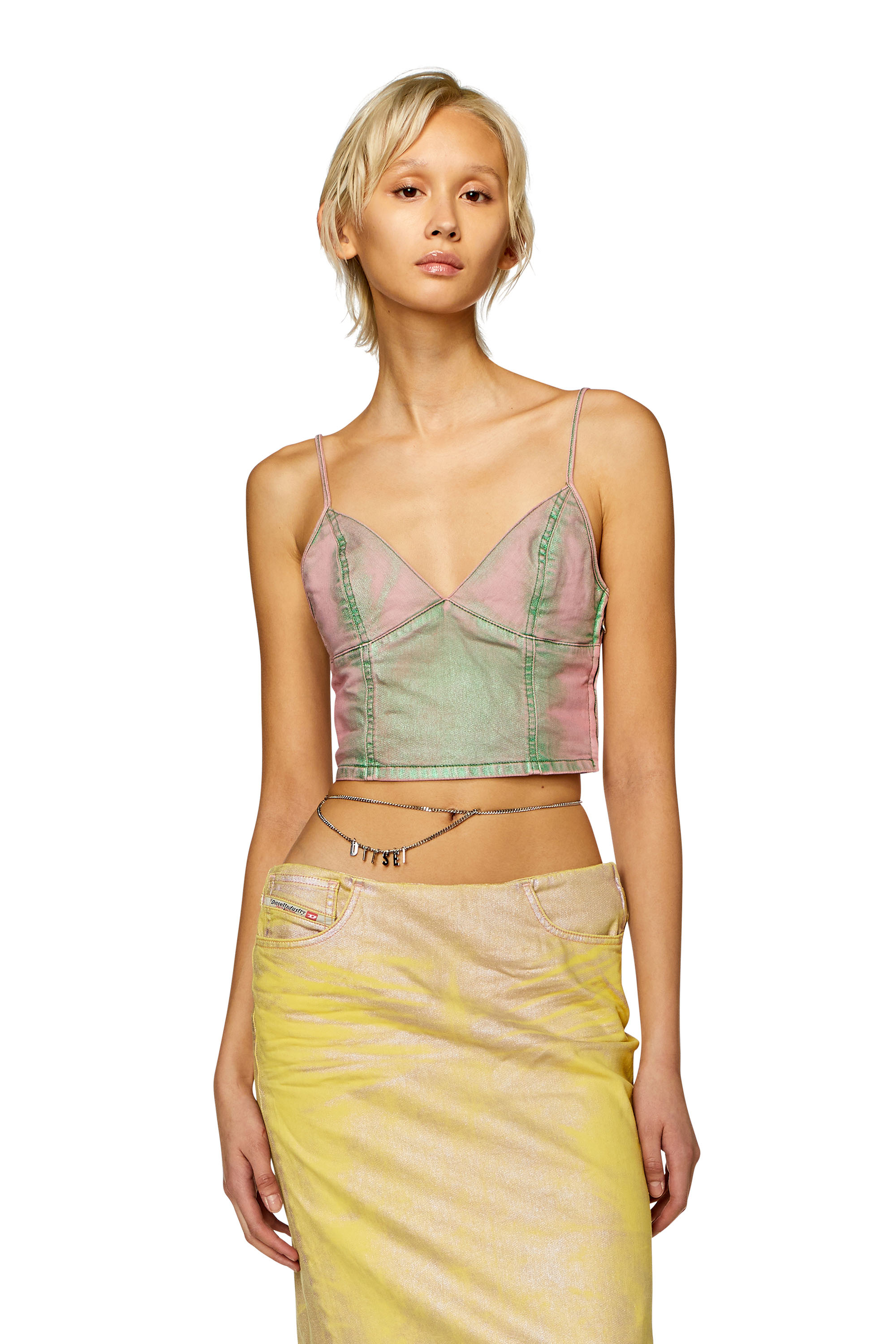 トップス AMERI TOP sct701-bkd068-Ft SAILOR COLLAR DETAIL KNIT TOP