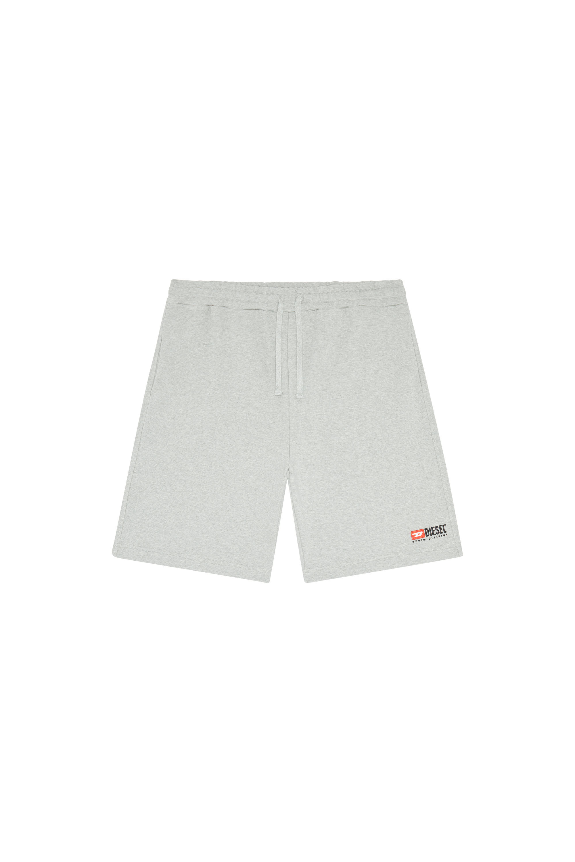 Diesel - P-CROWN-DIV, Pantalones cortos deportivos con logotipo bordado Hombre in Gris - 2