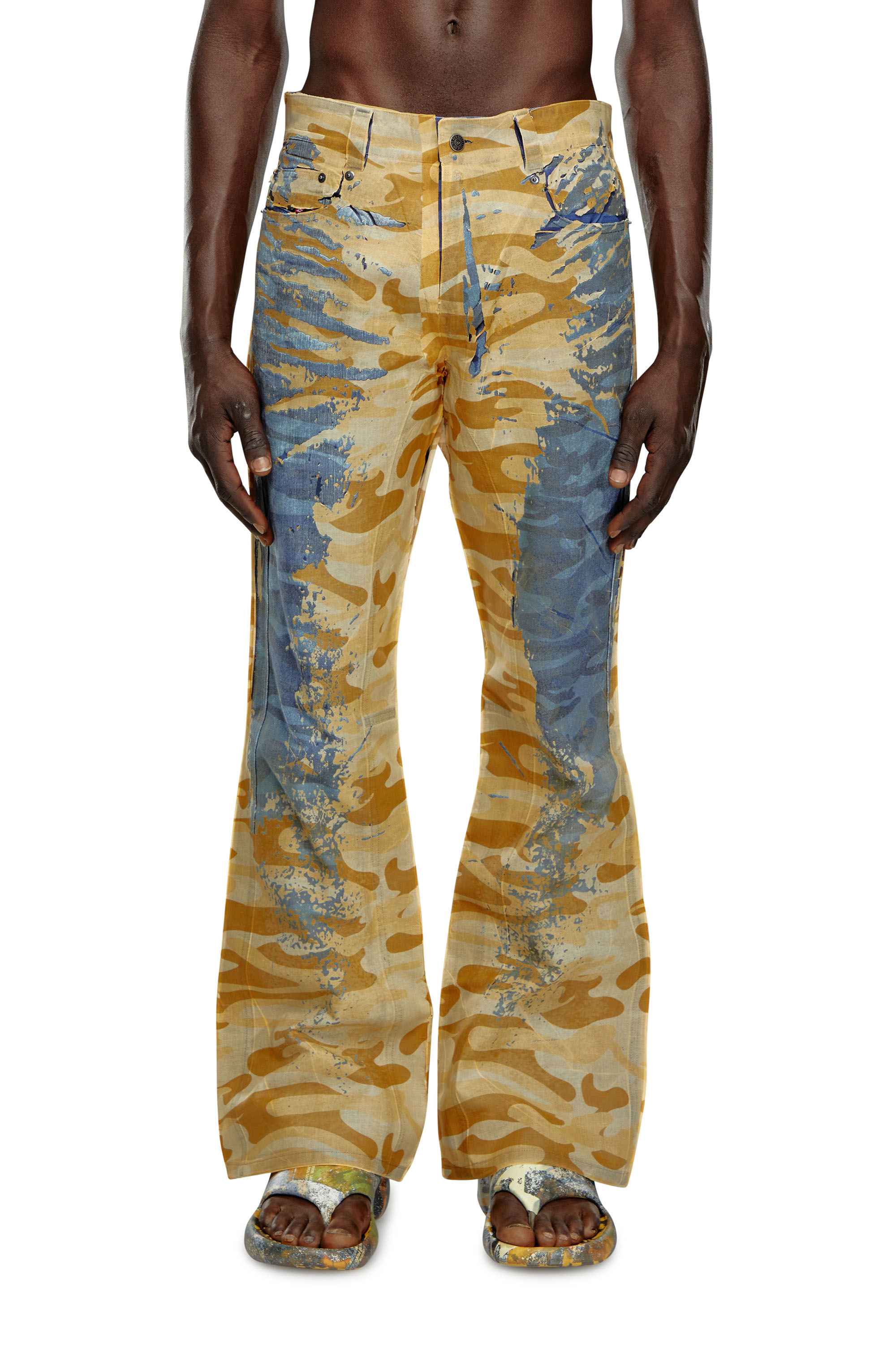Diesel - P-FRO-DEV, Pantalones de camuflaje con muselina despegada Hombre in Multicolor - 3